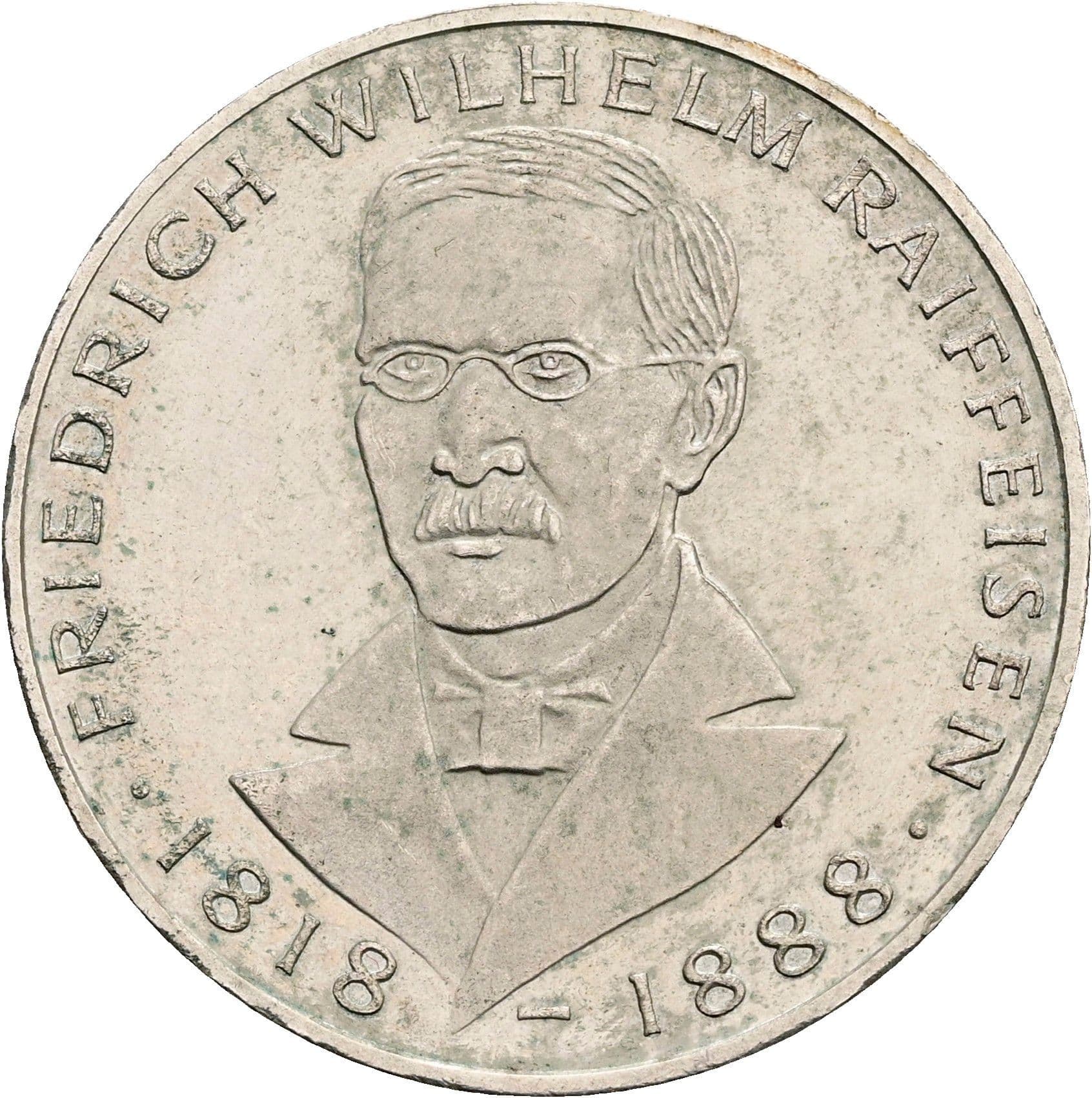 5 Deutsche Mark 1968 J – Vorderseite