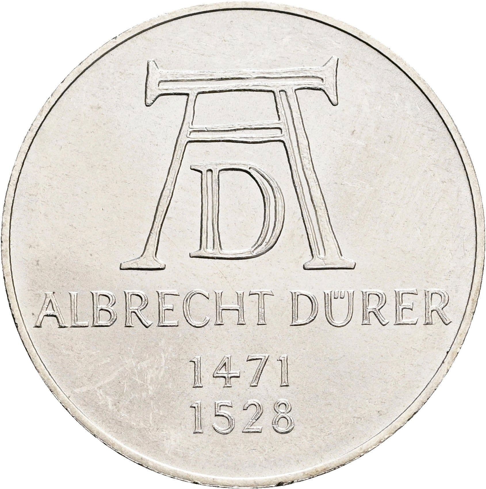 5 Deutsche Mark 1972 D – Vorderseite