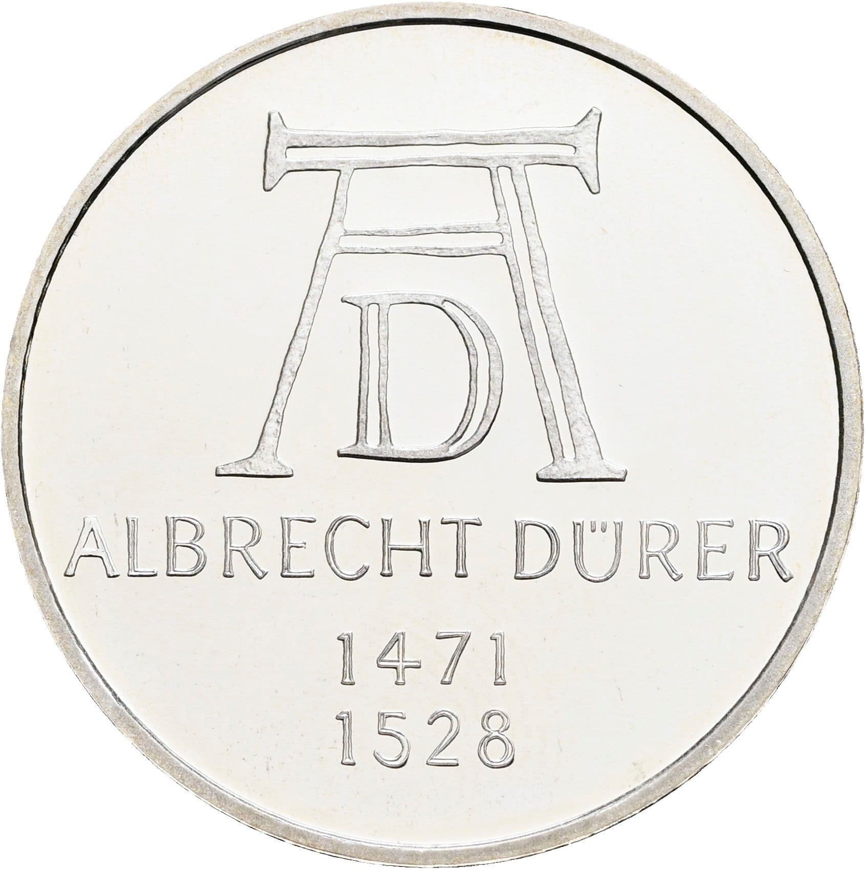 5 Deutsche Mark 1972 D – Vorderseite
