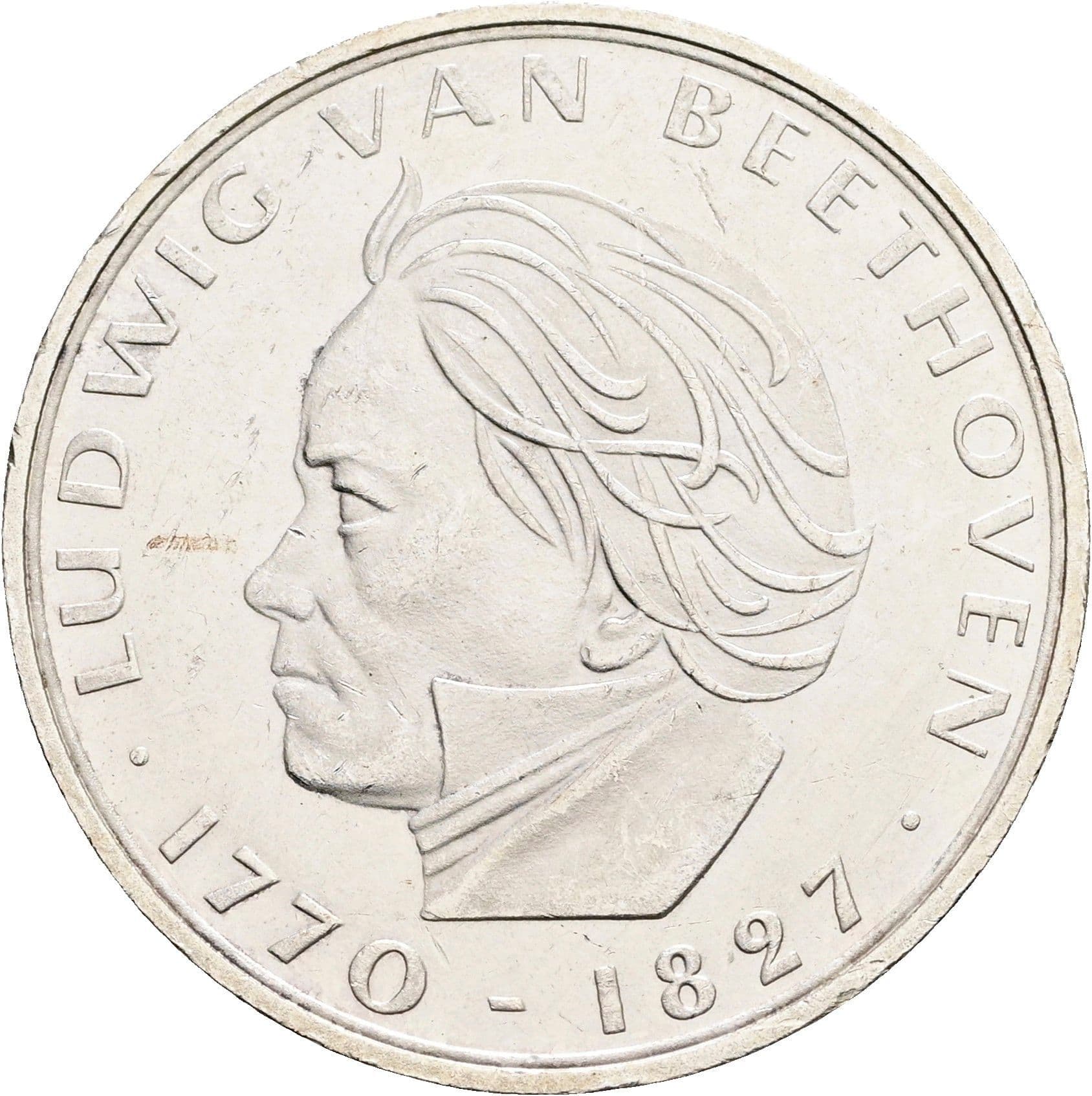 5 Deutsche Mark 1970 F – Vorderseite