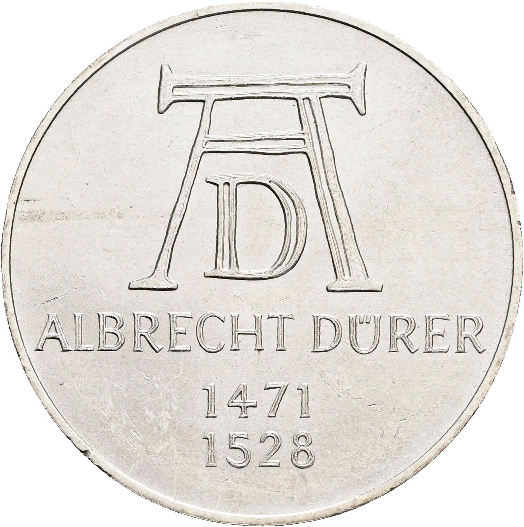 5 Deutsche Mark 1972 D – Vorderseite