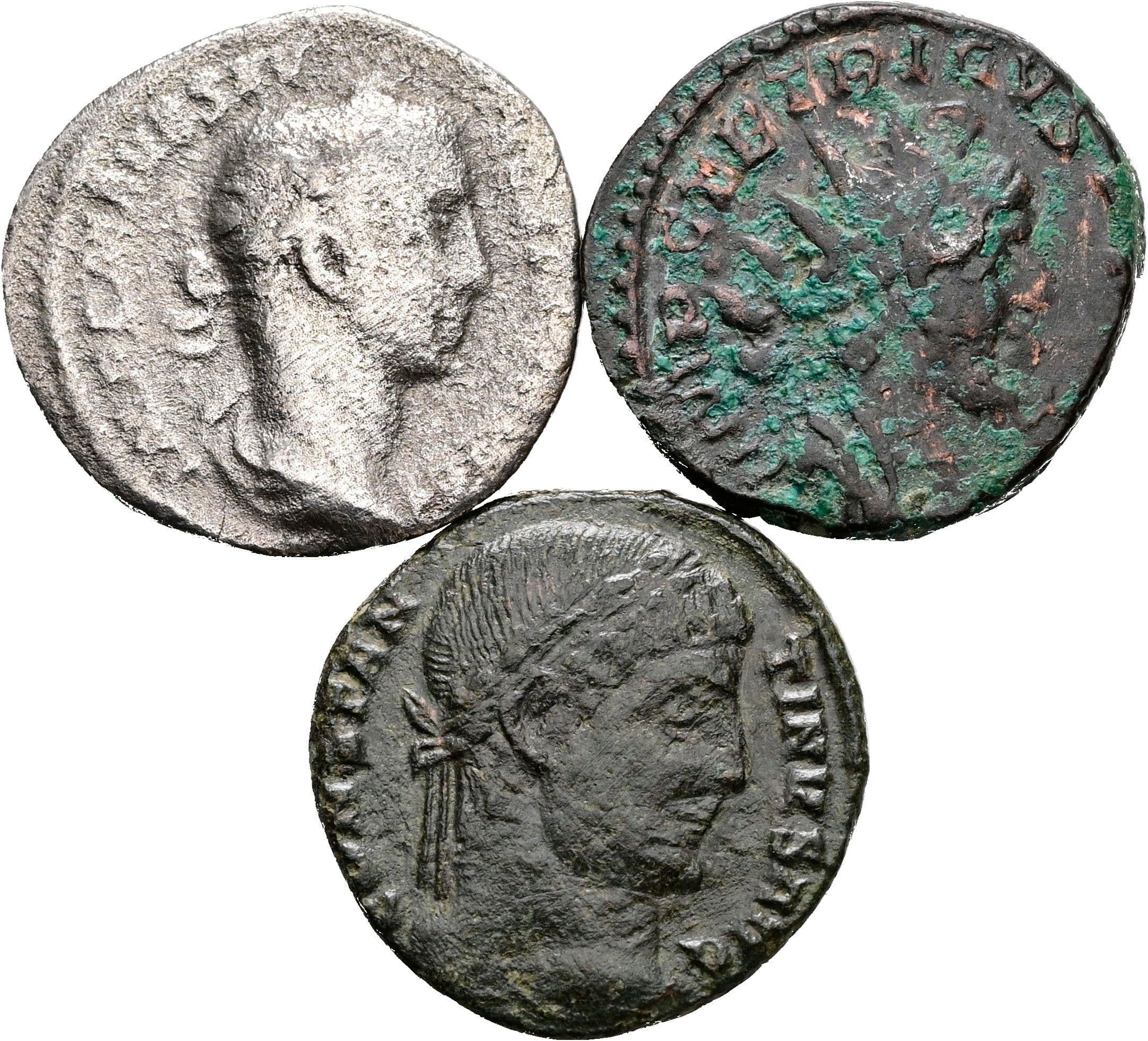 Lot Denar, Follis, Antoninian – Vorderseite