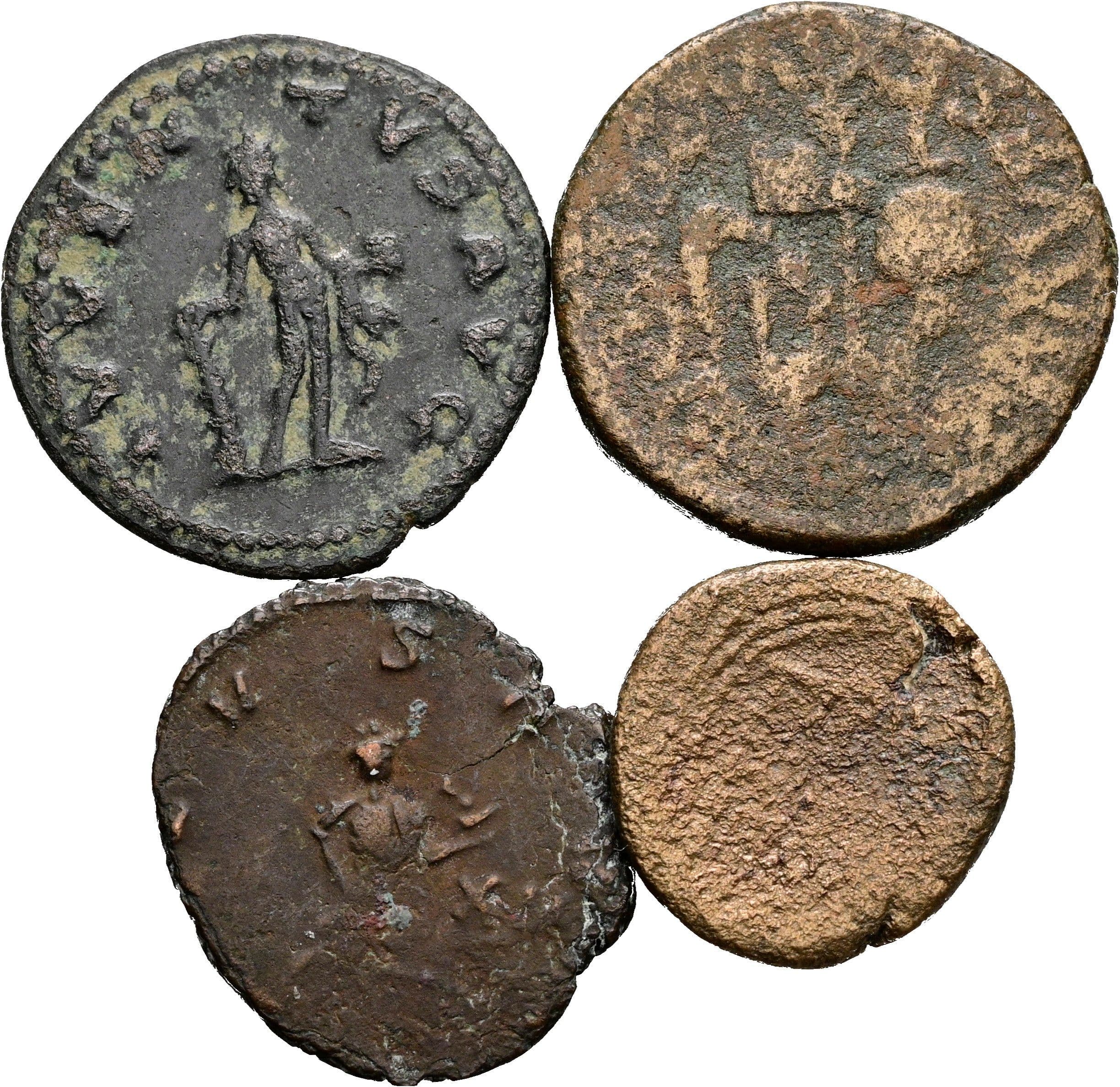 Lot Antoninian und 3x unbestimmte Münzen Claudius II. Gothicus 268-270 – Rückseite