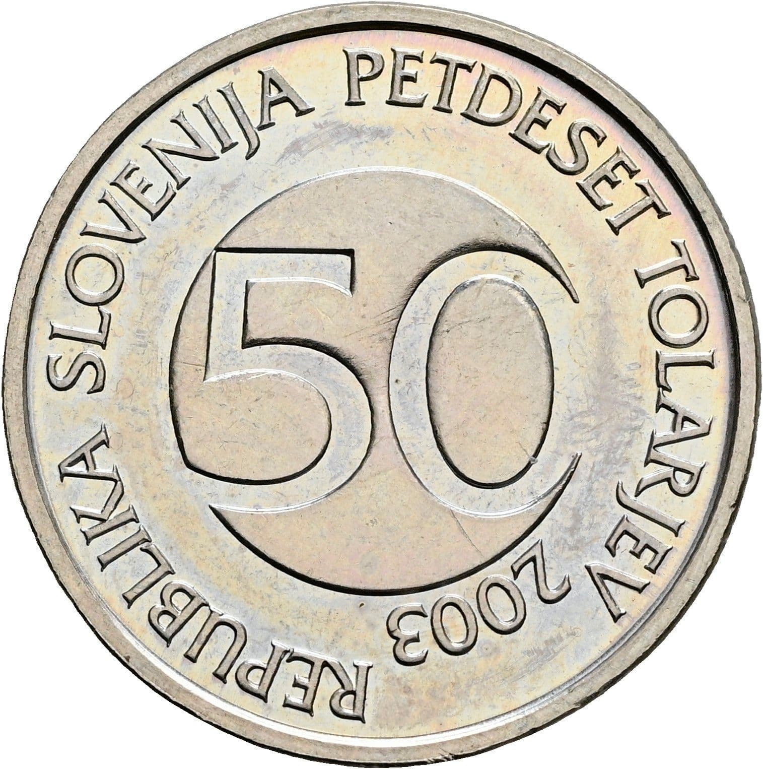 50 Tolarjev 2003 – Vorderseite