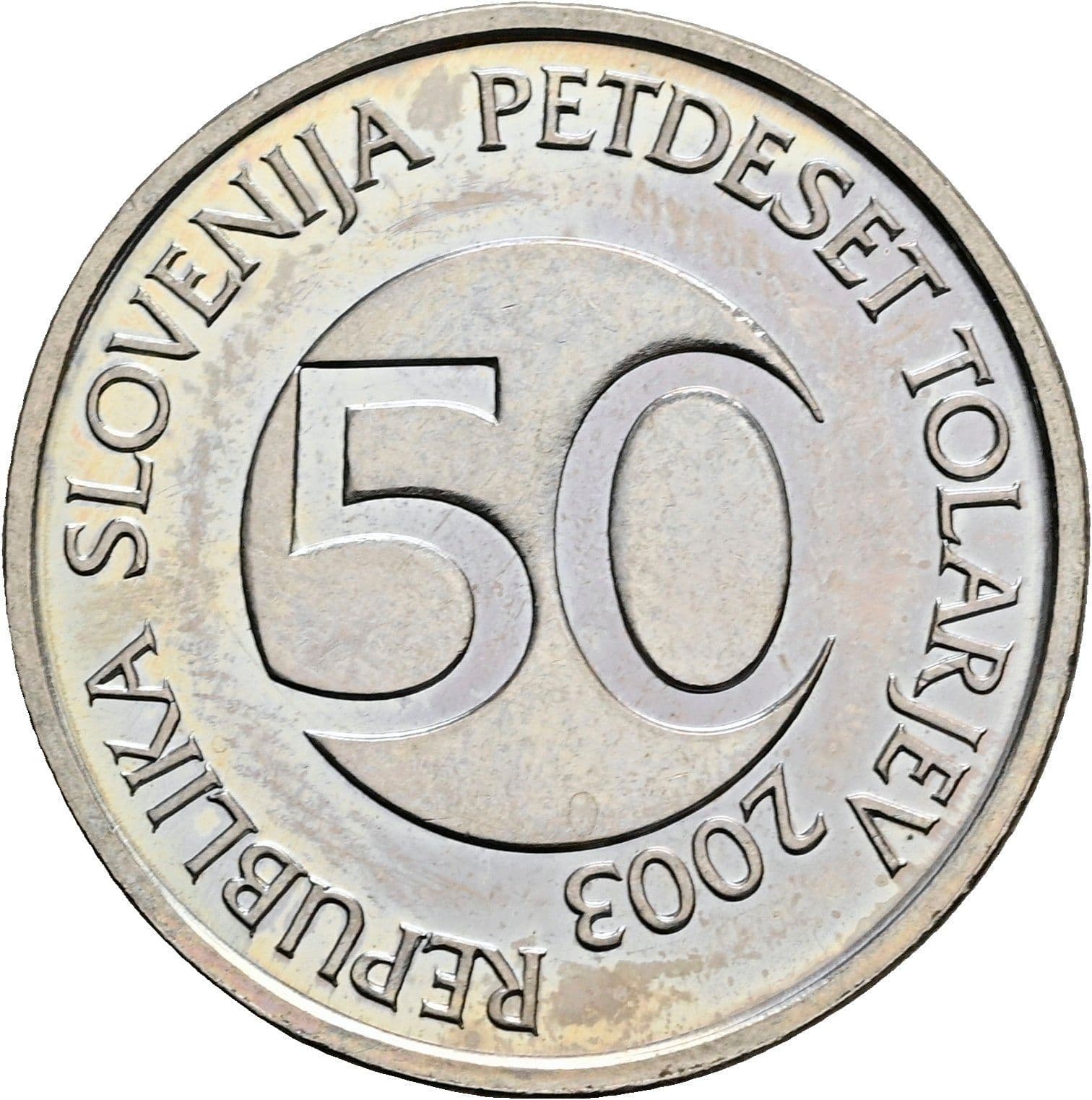 50 Tolarjev 2003 – Vorderseite