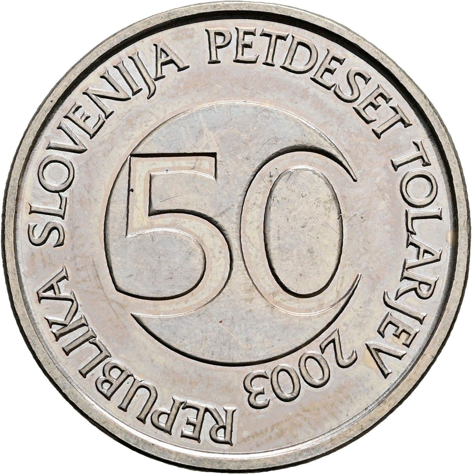 50 Tolarjev 2003 – Vorderseite
