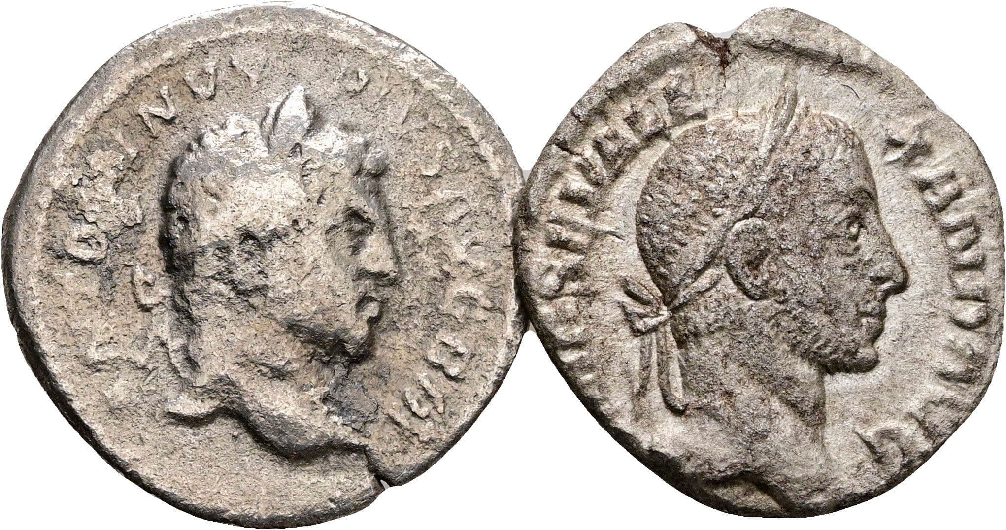 Lot mit 2 Denaren Alexander Severus und Elagabalus – Vorderseite