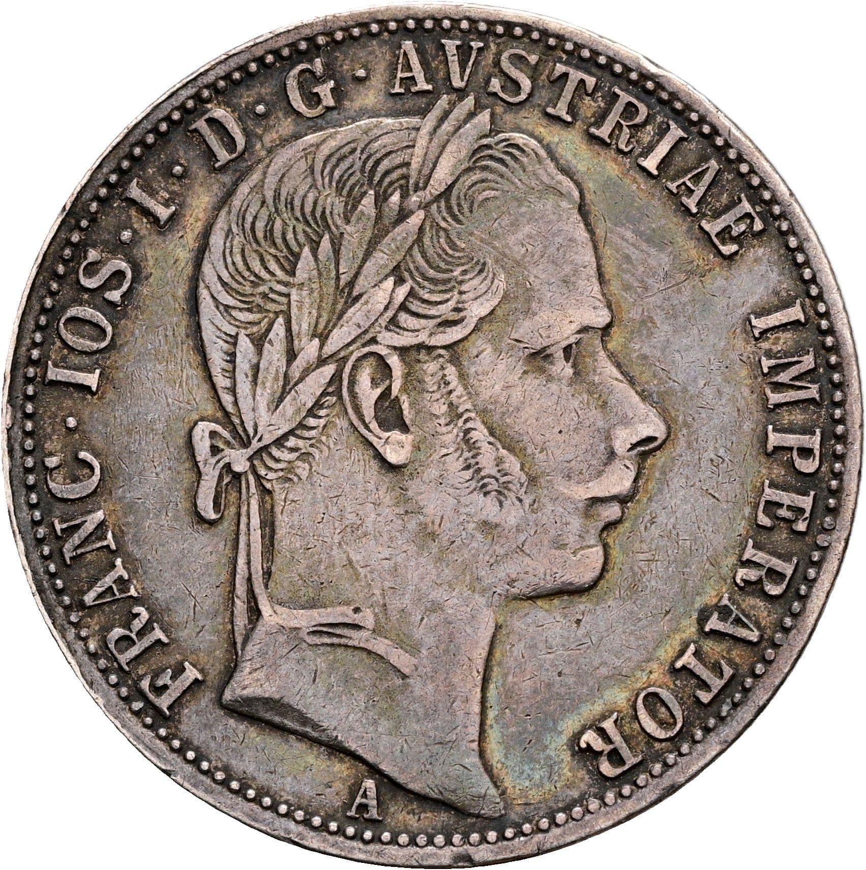 1 Gulden Franz Joseph I. 1848-1916 1861 A – Vorderseite