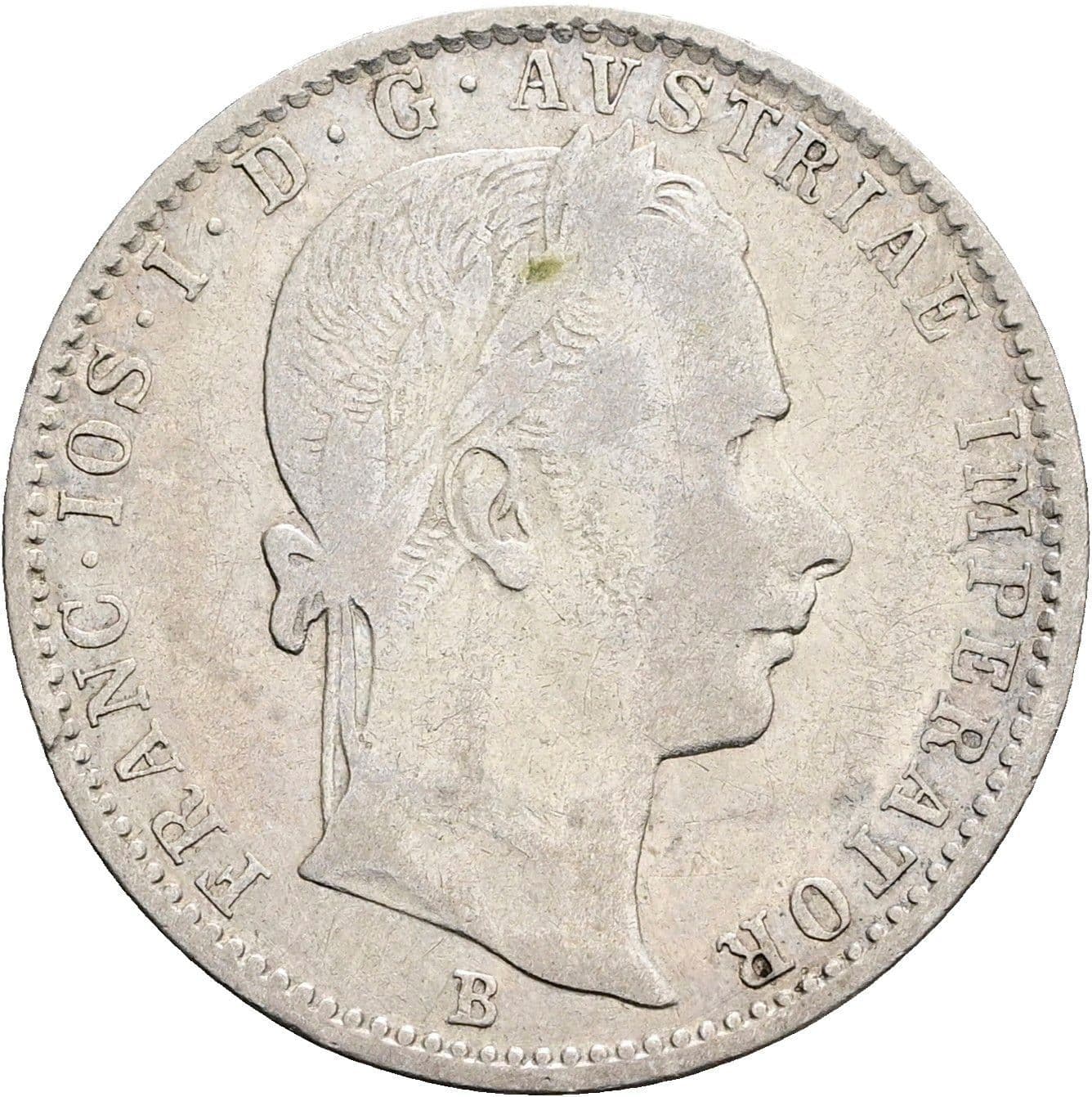 1/4 Gulden Franz Joseph I. 1848-1916 1859 B – Vorderseite