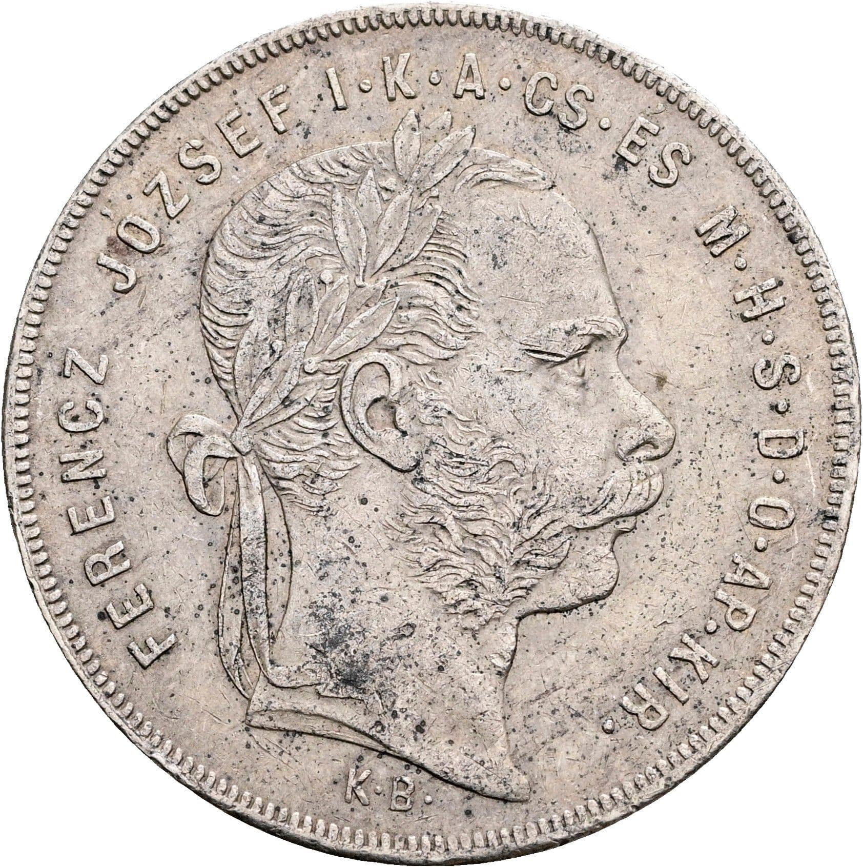 1 Forint Franz Joseph I. 1848-1916 1879 KB – Vorderseite
