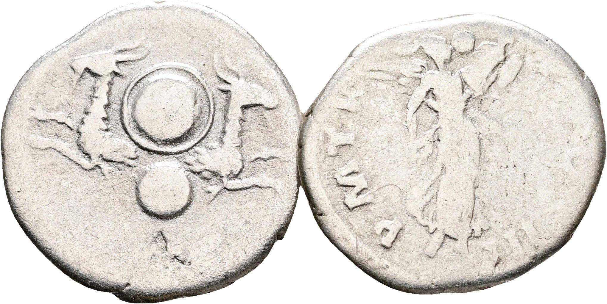 Lot mit 2 Denaren Vespasianus 69-79 AC und Hadrianus 117-138 AC – Rückseite