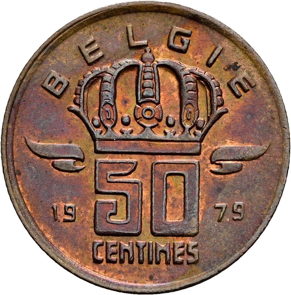 50 Centimes 1979 – Rückseite