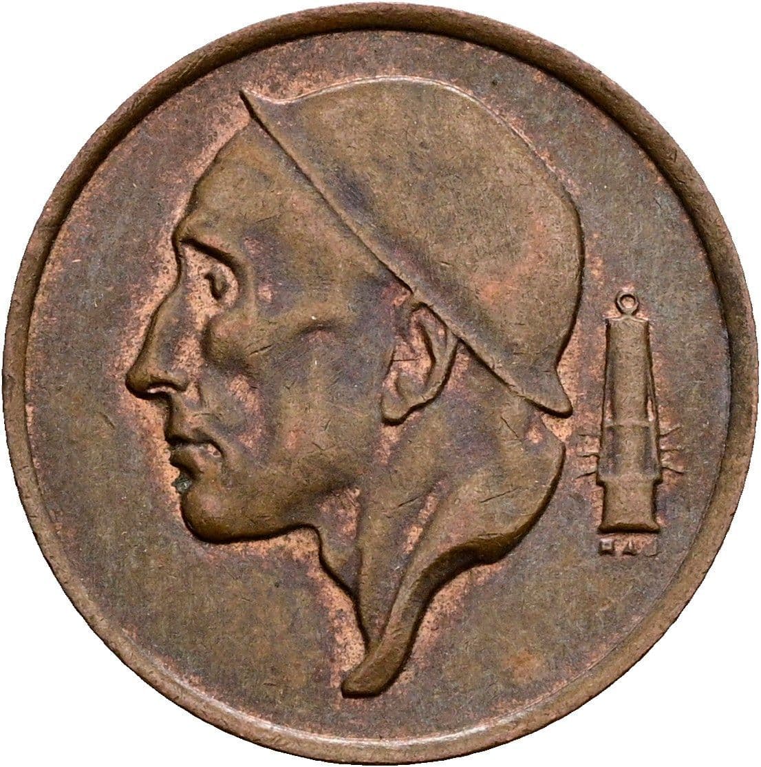 50 Centimes 1975 – Vorderseite