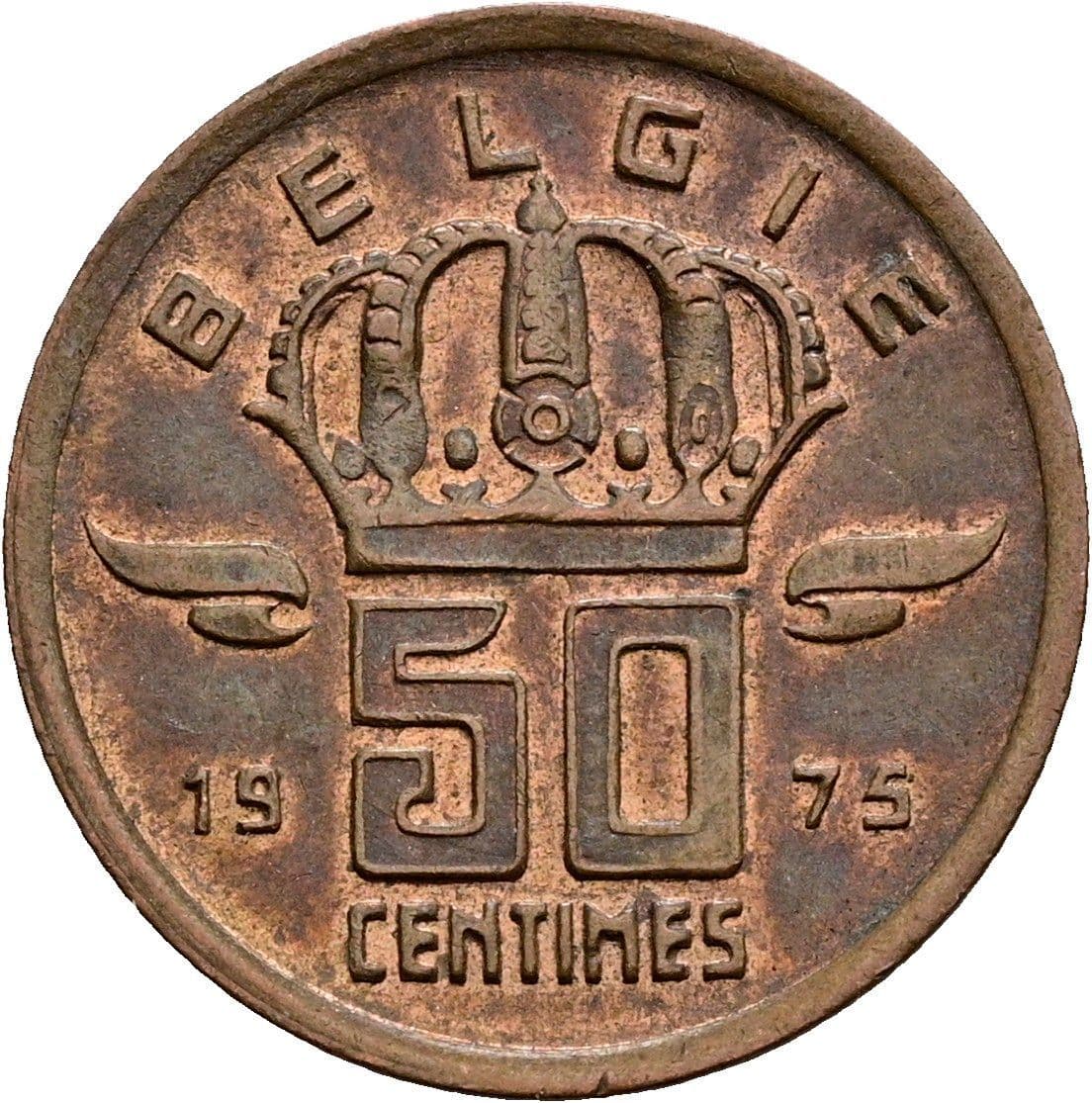 50 Centimes 1975 – Rückseite