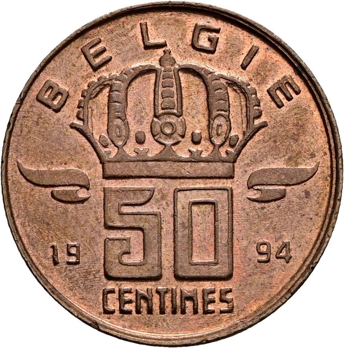 50 Centimes 1994 – Rückseite