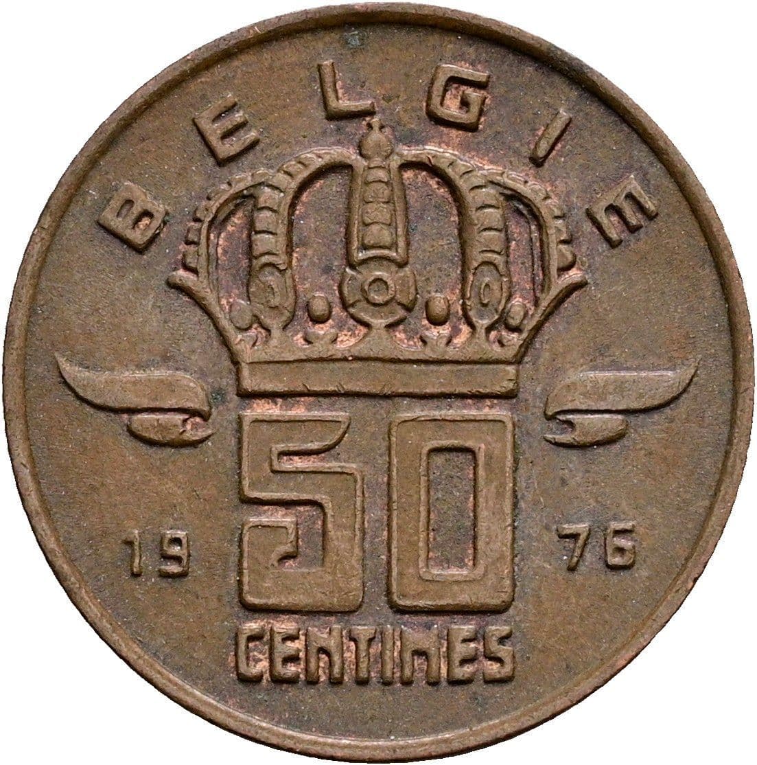 50 Centimes 1975 – Rückseite