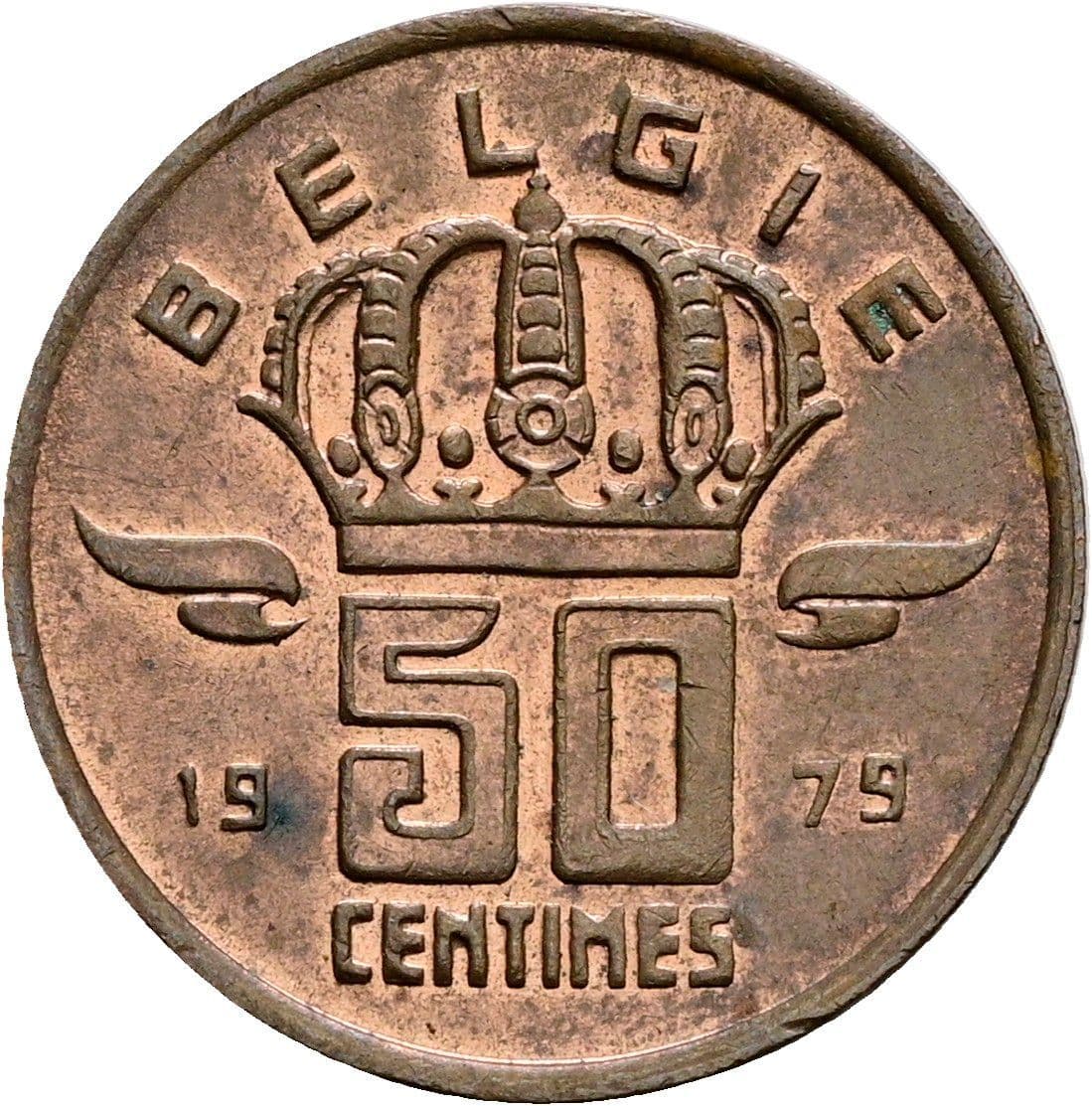 50 Centimes 1979 – Rückseite