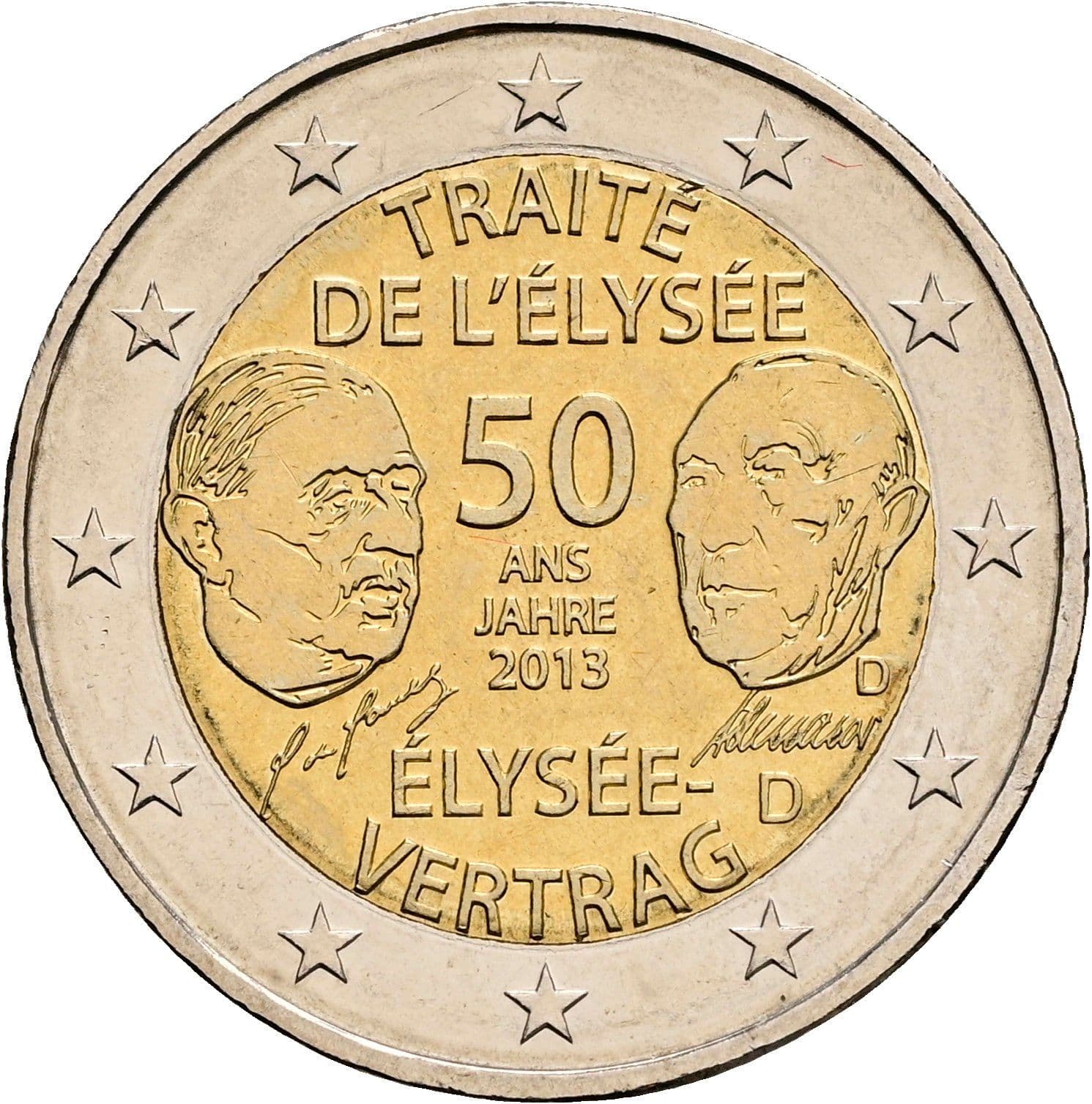 2 Euro 2013 D – Rückseite