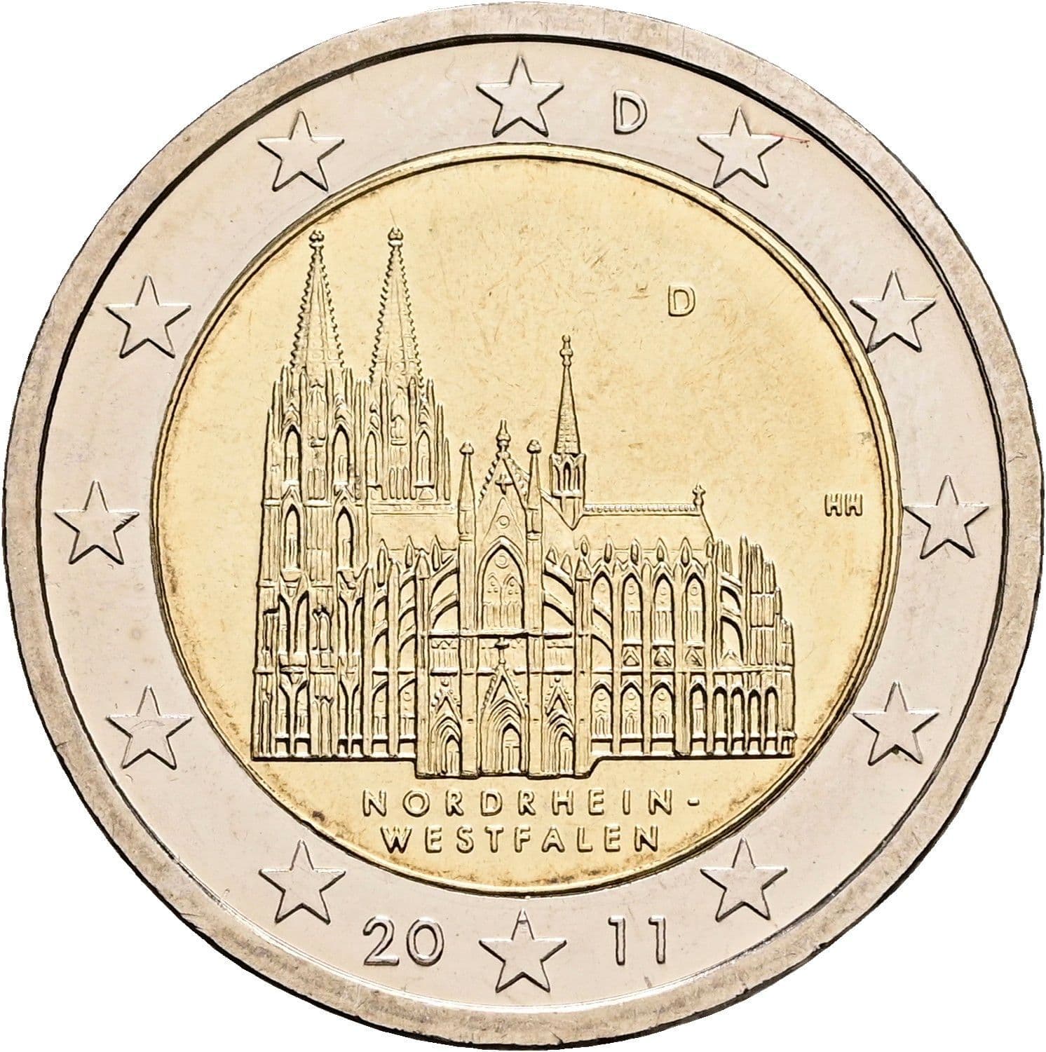 2 Euro 2011 D – Rückseite