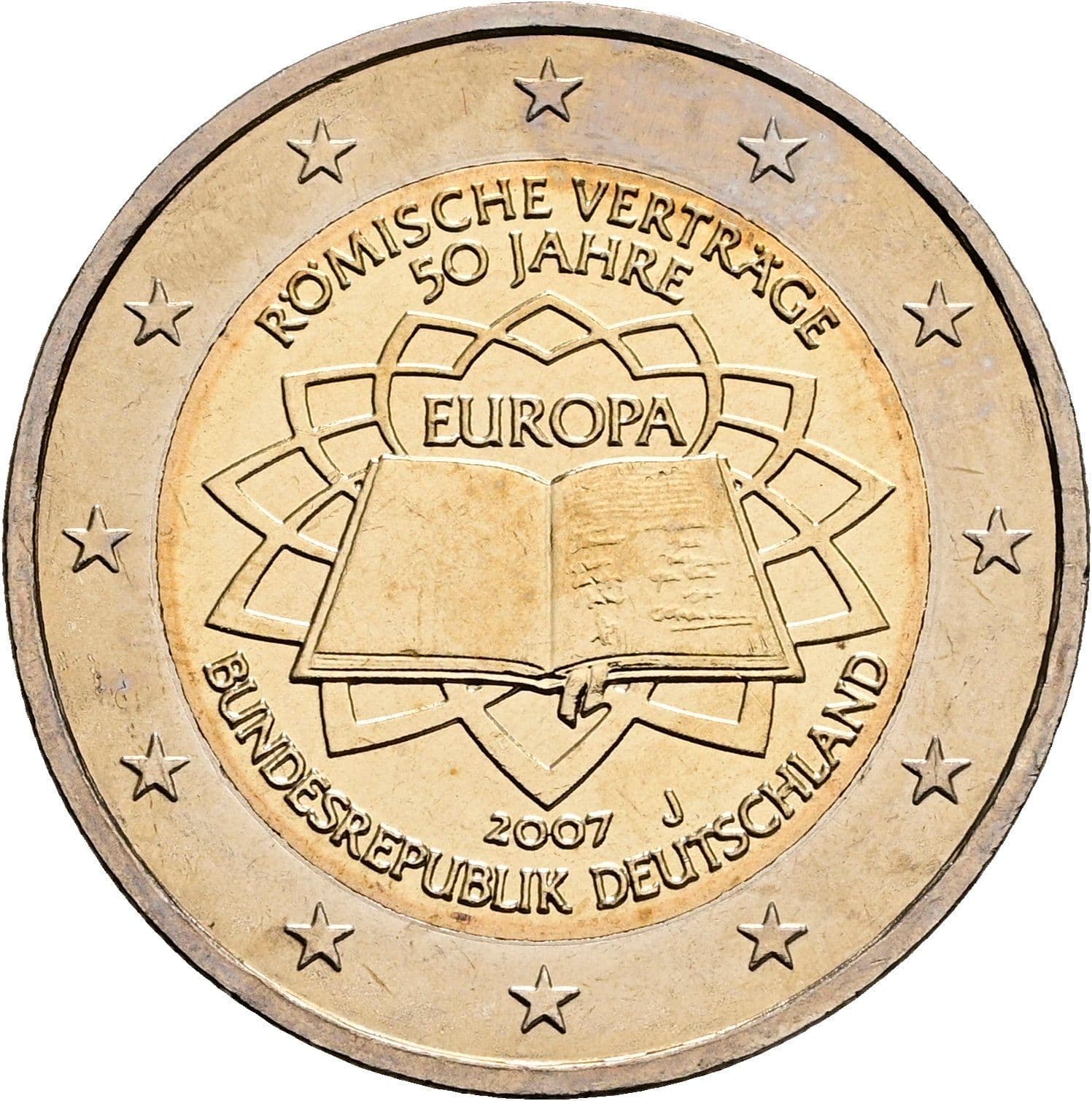 2 Euro 2007 J – Rückseite