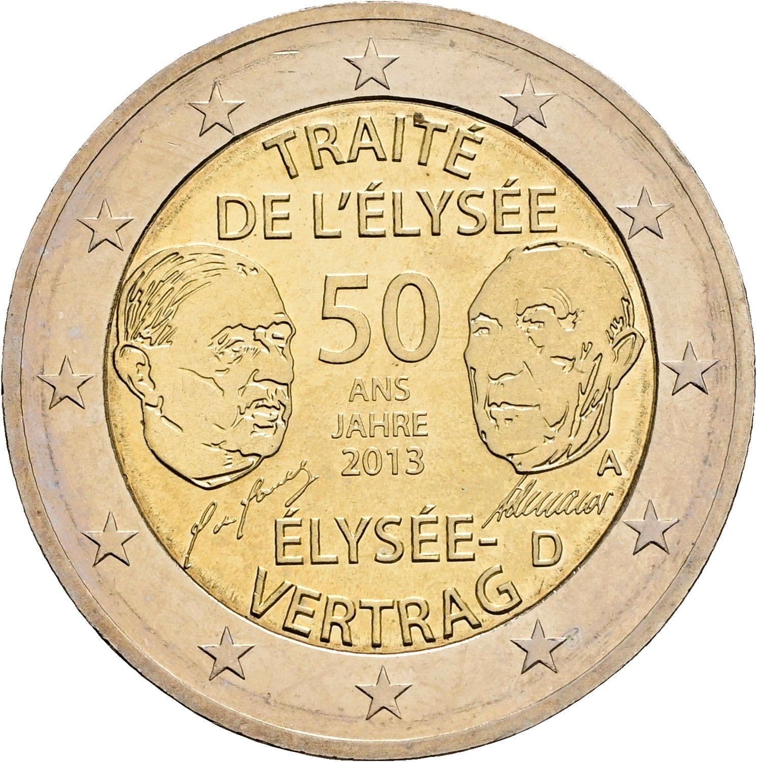 2 Euro 2013 D – Rückseite