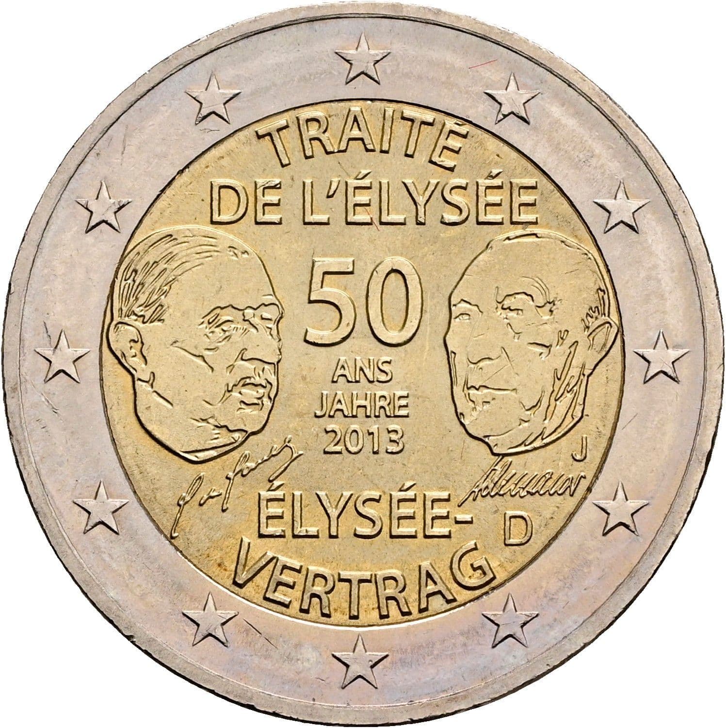 2 Euro 2013 D – Rückseite