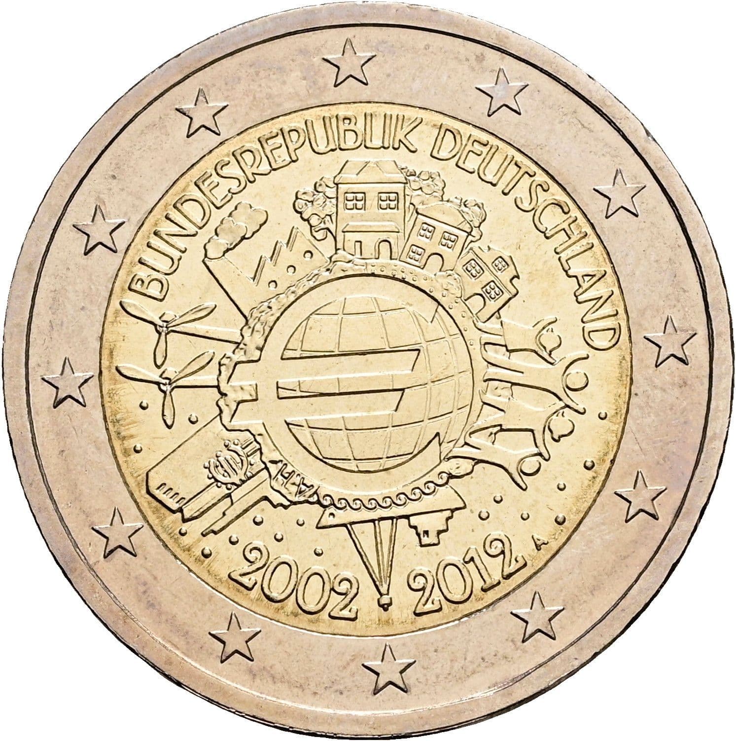 2 Euro 2012 A – Rückseite