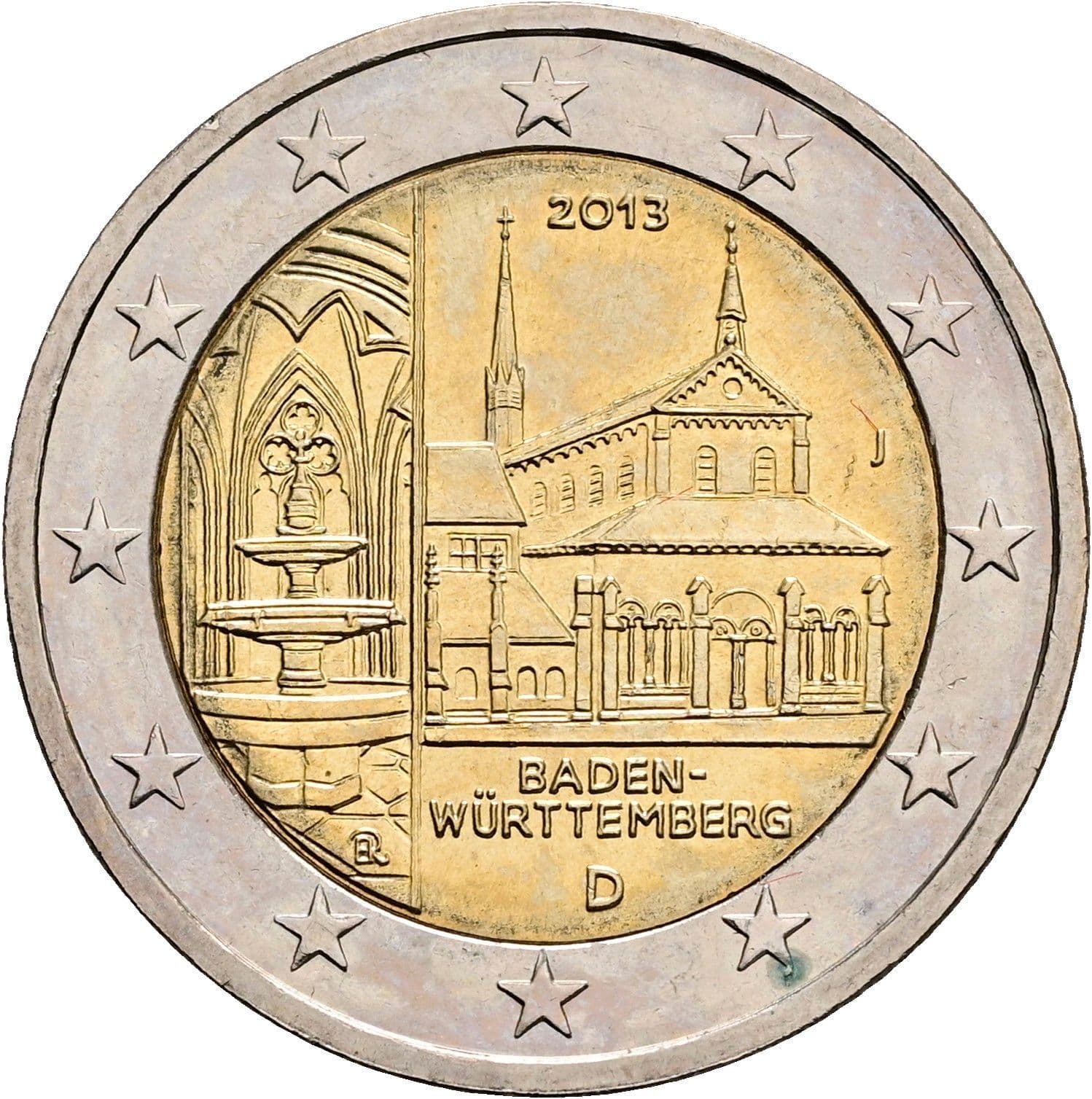 2 Euro 2013 D – Rückseite