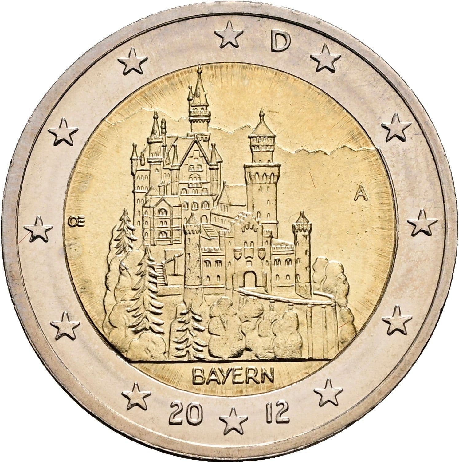 2 Euro 2012 A – Rückseite