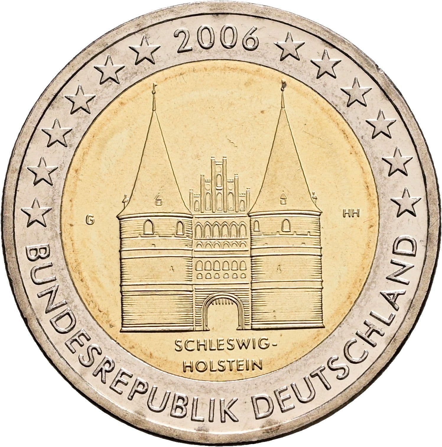 2 Euro 2006 G – Rückseite
