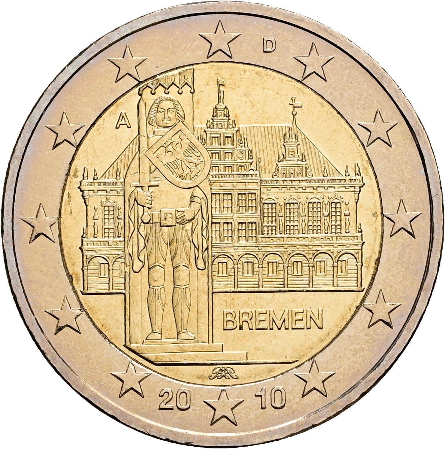 2 Euro 2010 A – Rückseite