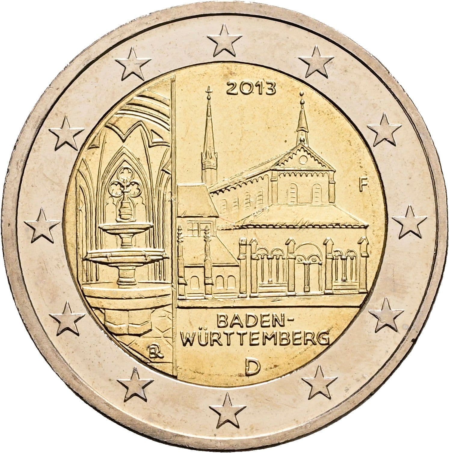 2 Euro 2013 F – Rückseite