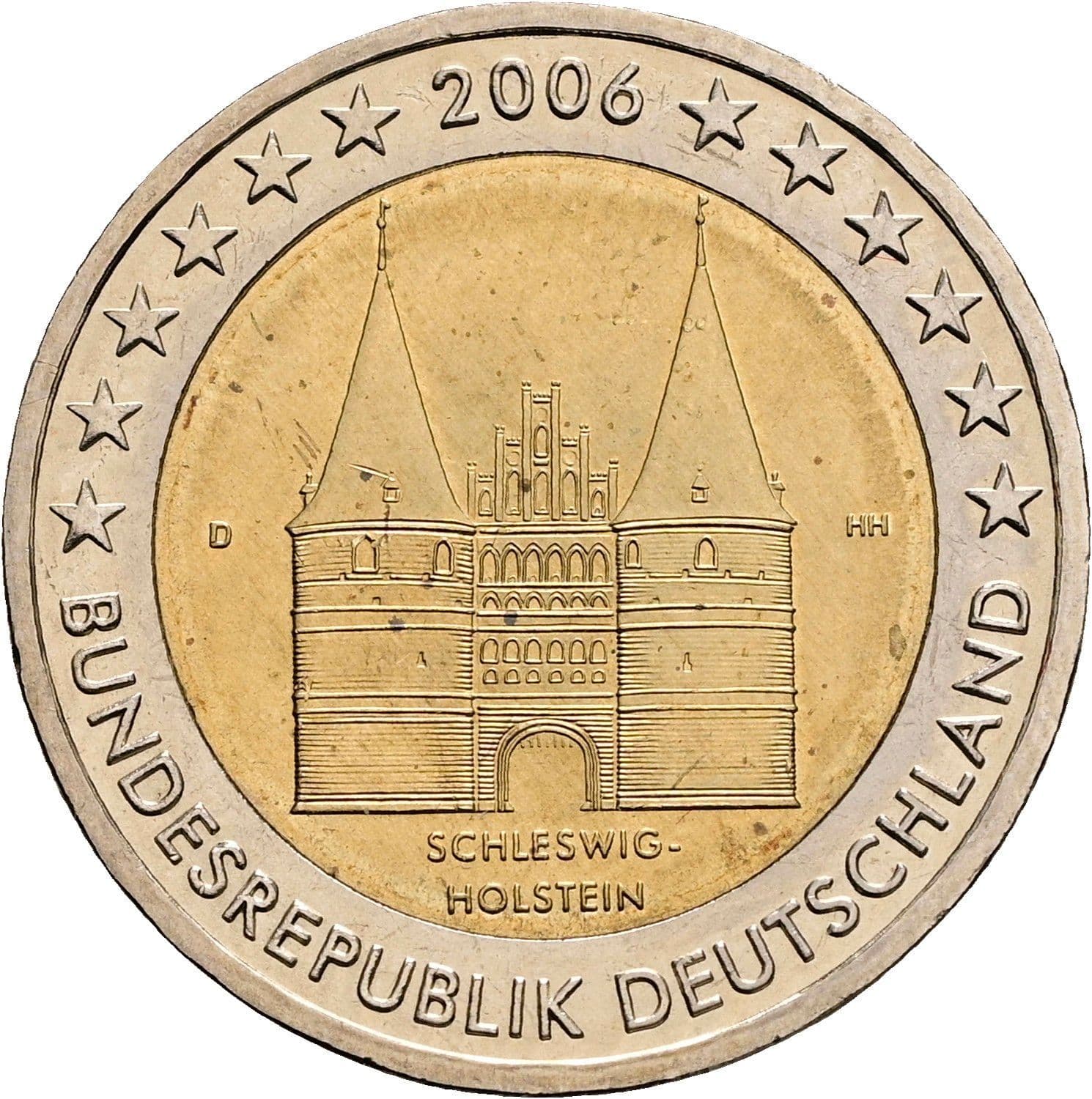 2 Euro 2006 D – Rückseite