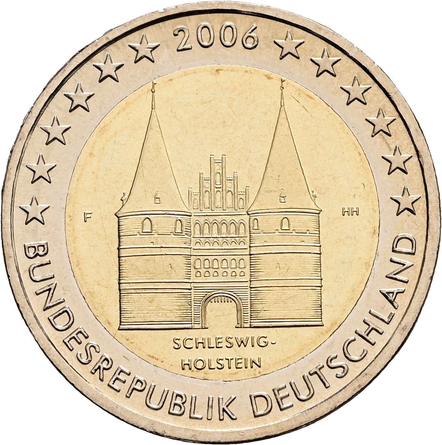 2 Euro 2006 F – Rückseite