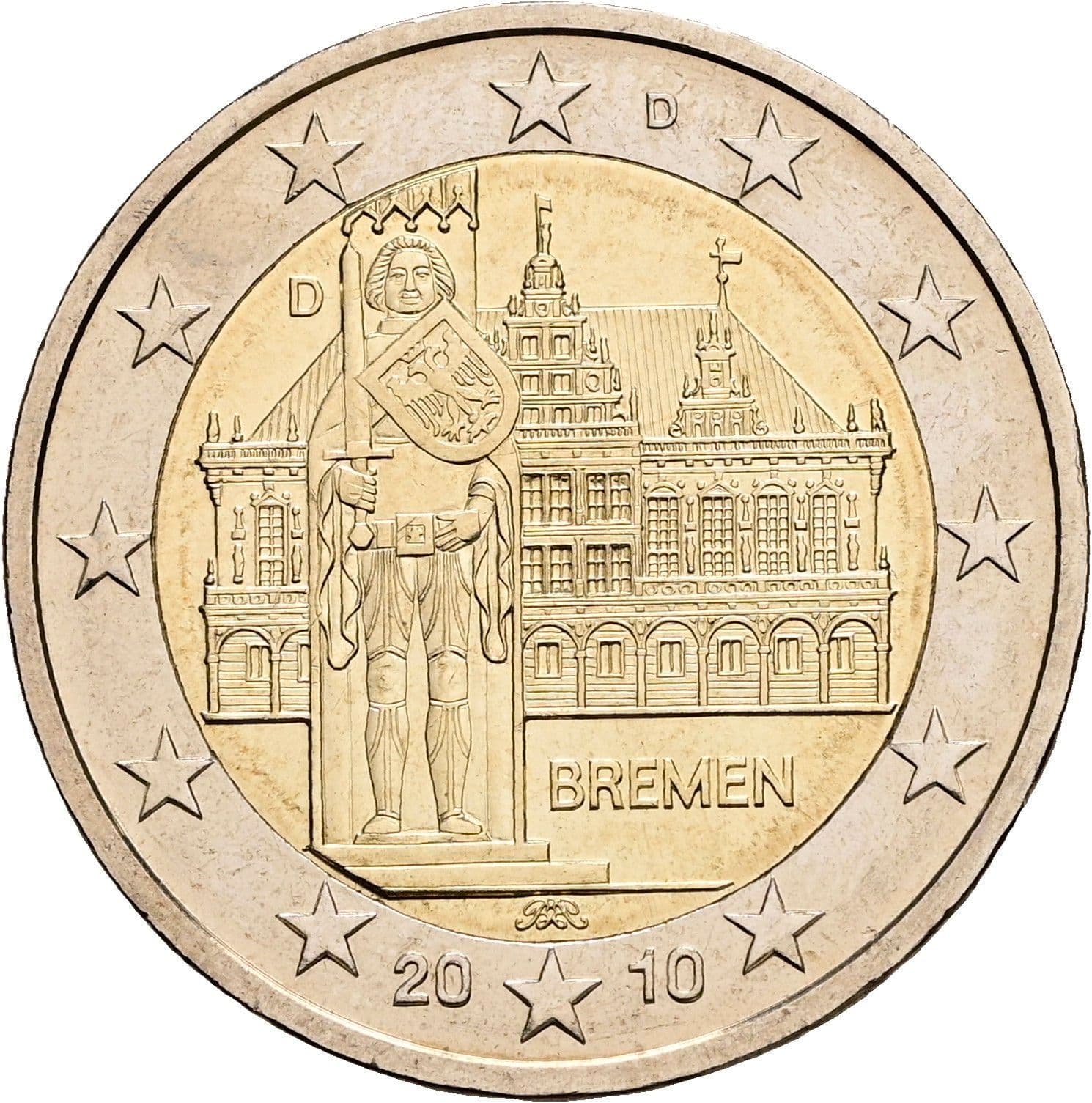 2 Euro 2010 D – Rückseite