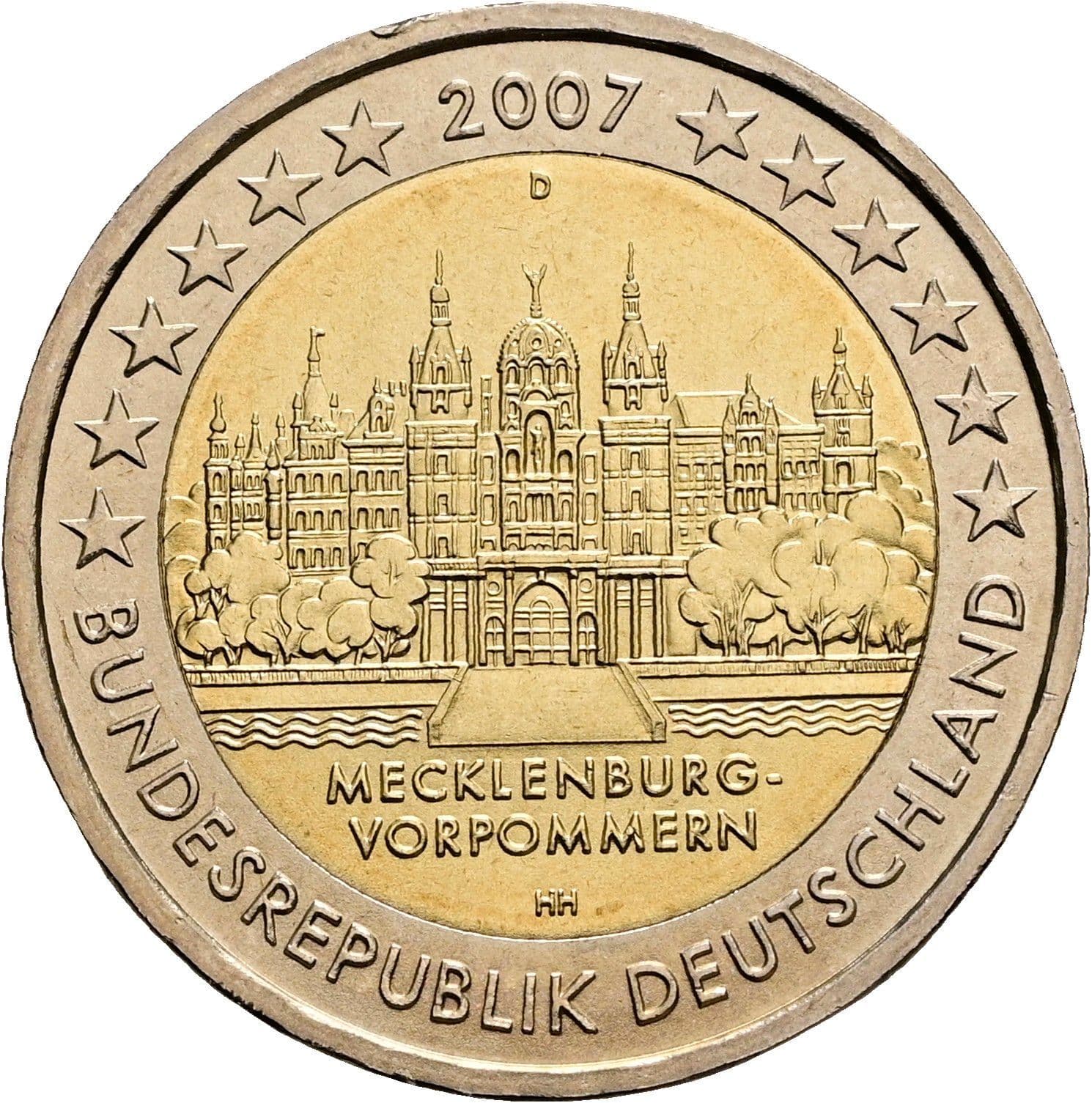 2 Euro 2007 D – Rückseite