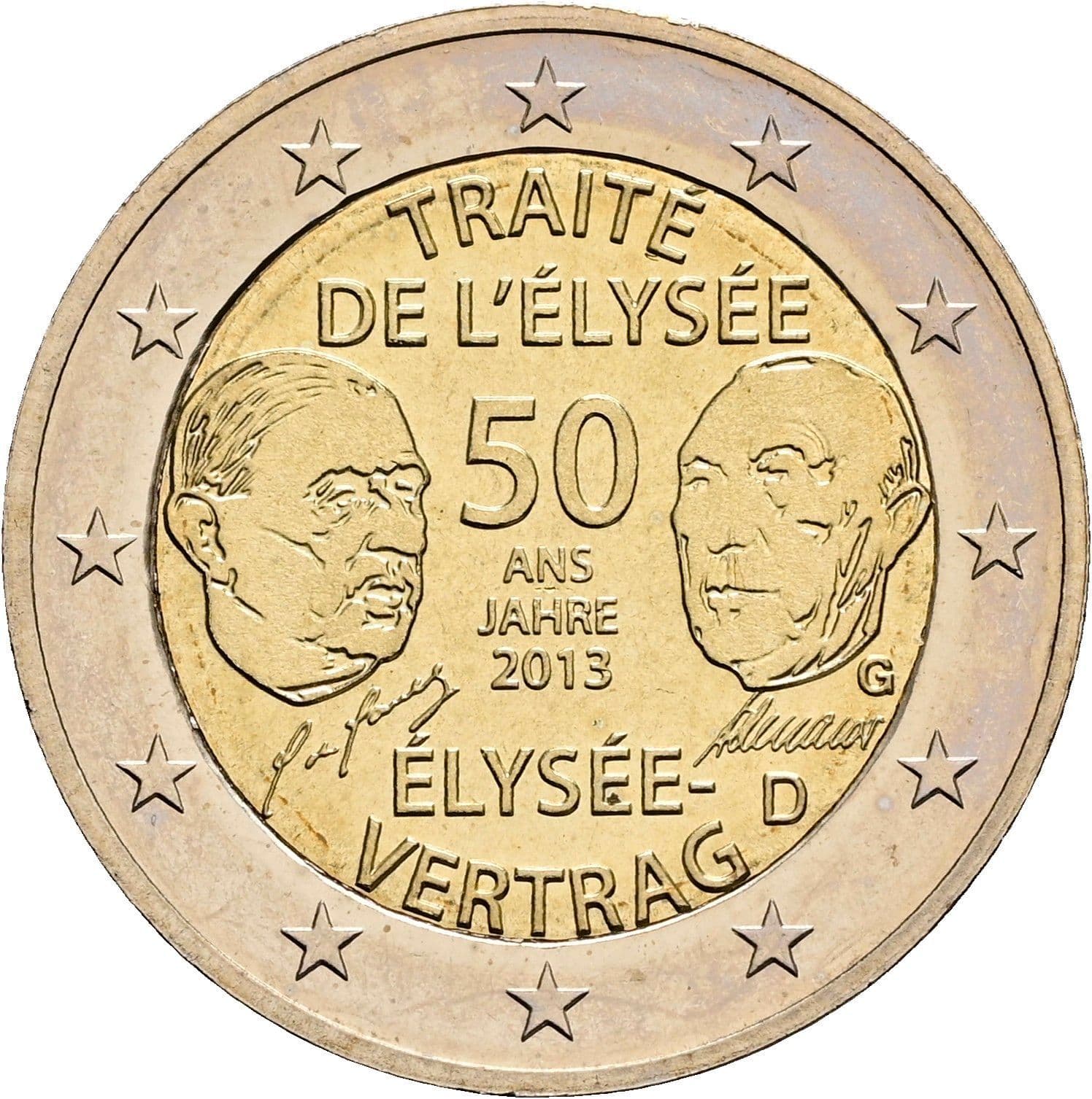 2 Euro 2013 D – Rückseite