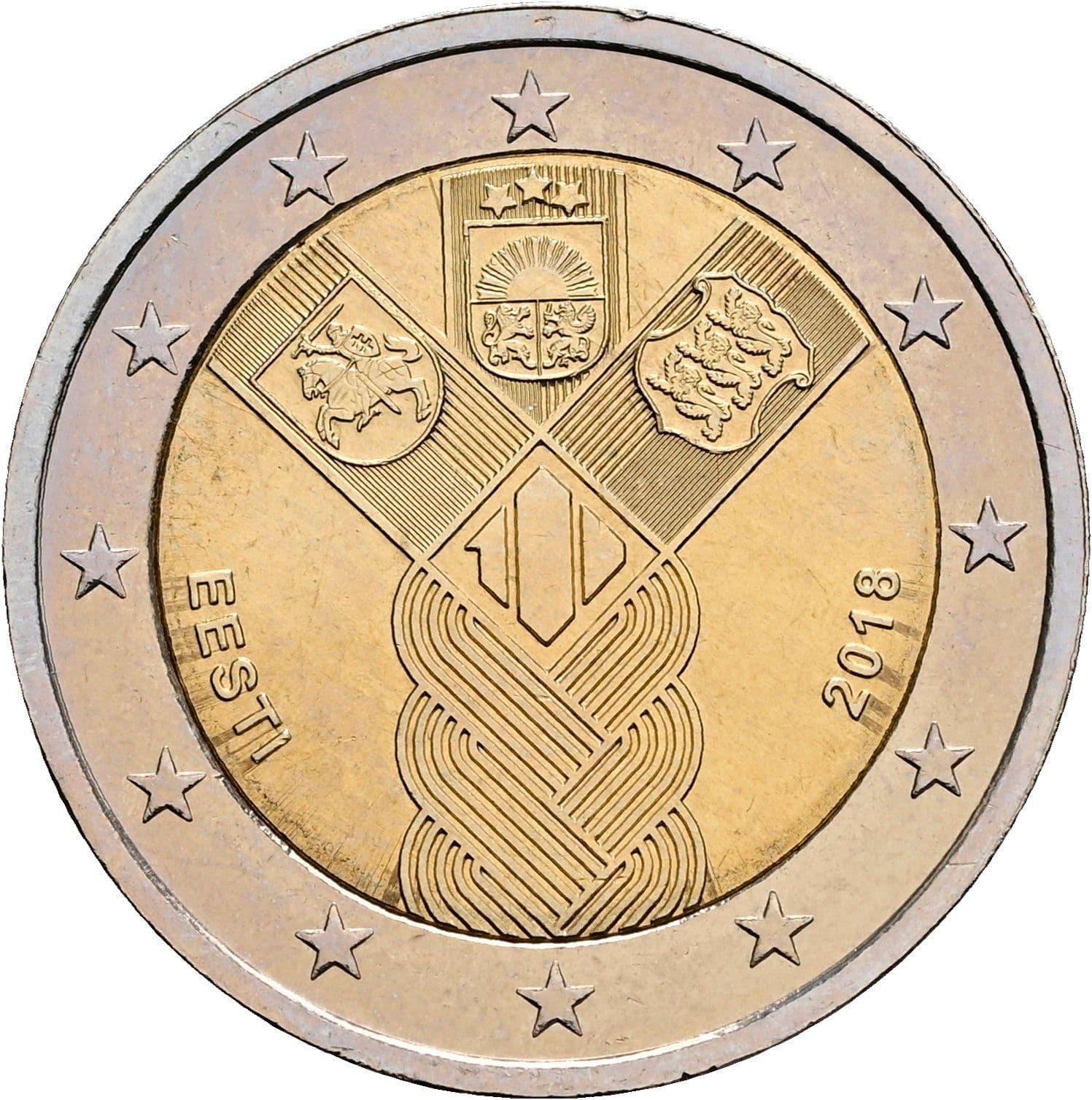 2 Euro 2018 – Rückseite