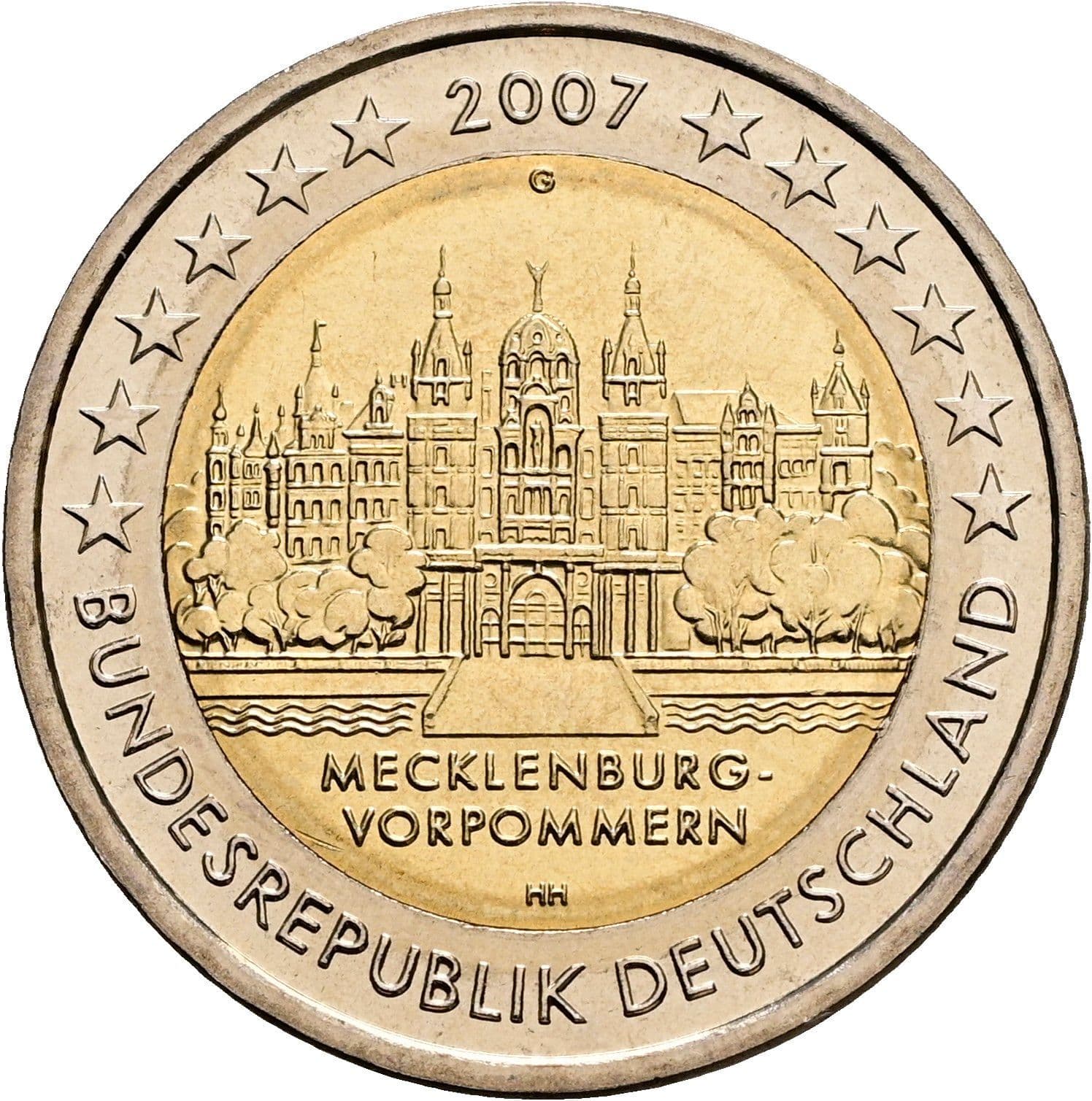 2 Euro 2007 G – Rückseite