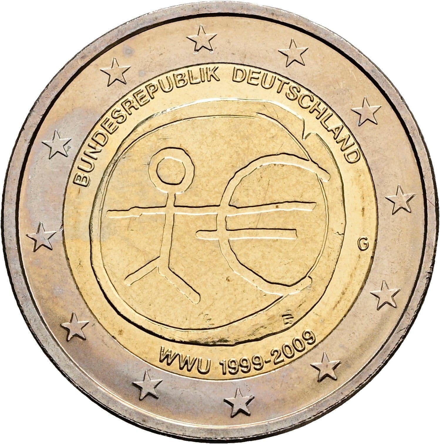 2 Euro 2009 G – Rückseite