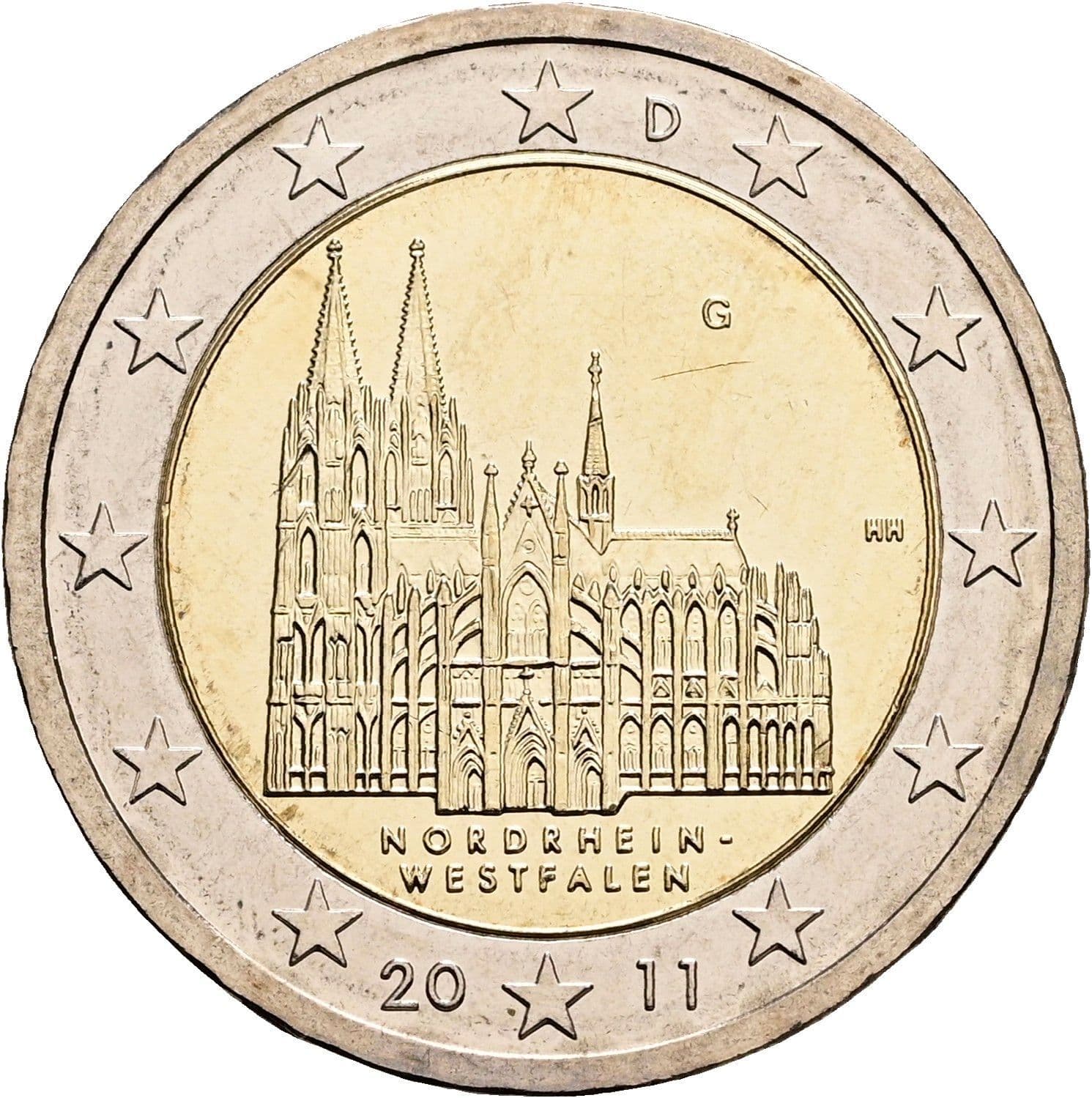 2 Euro 2011 G – Rückseite