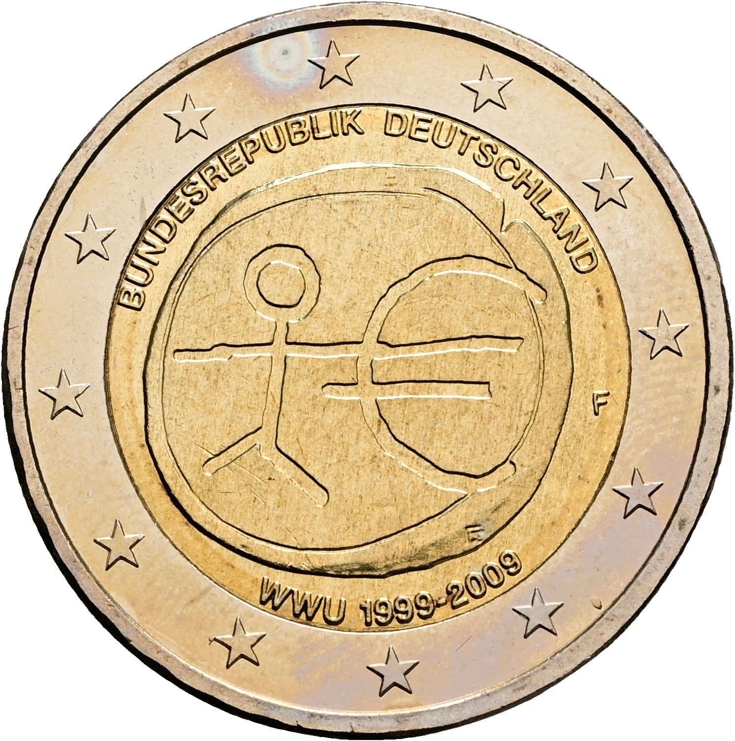 2 Euro 2009 F – Rückseite