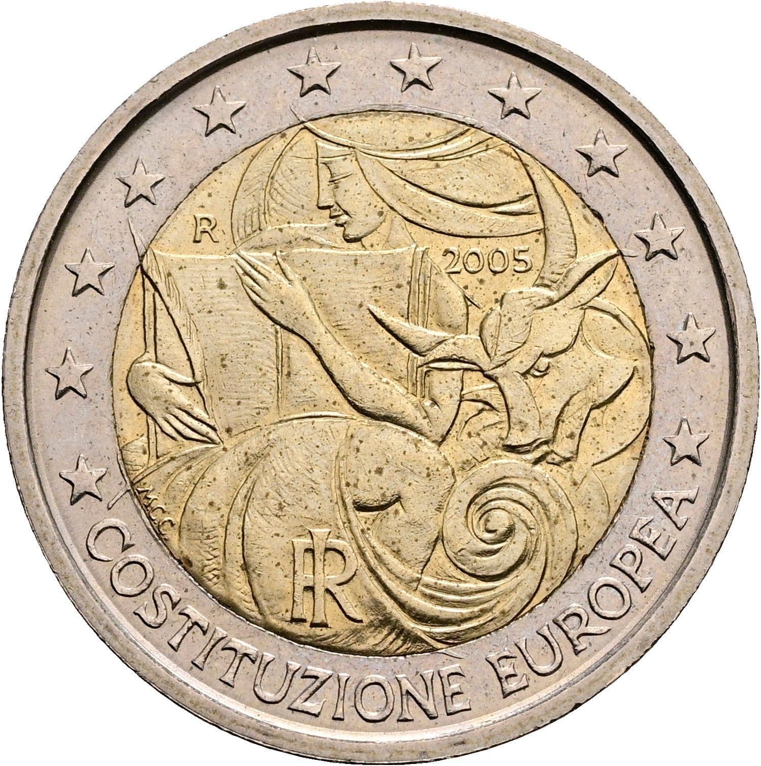2 Euro 2005 – Rückseite