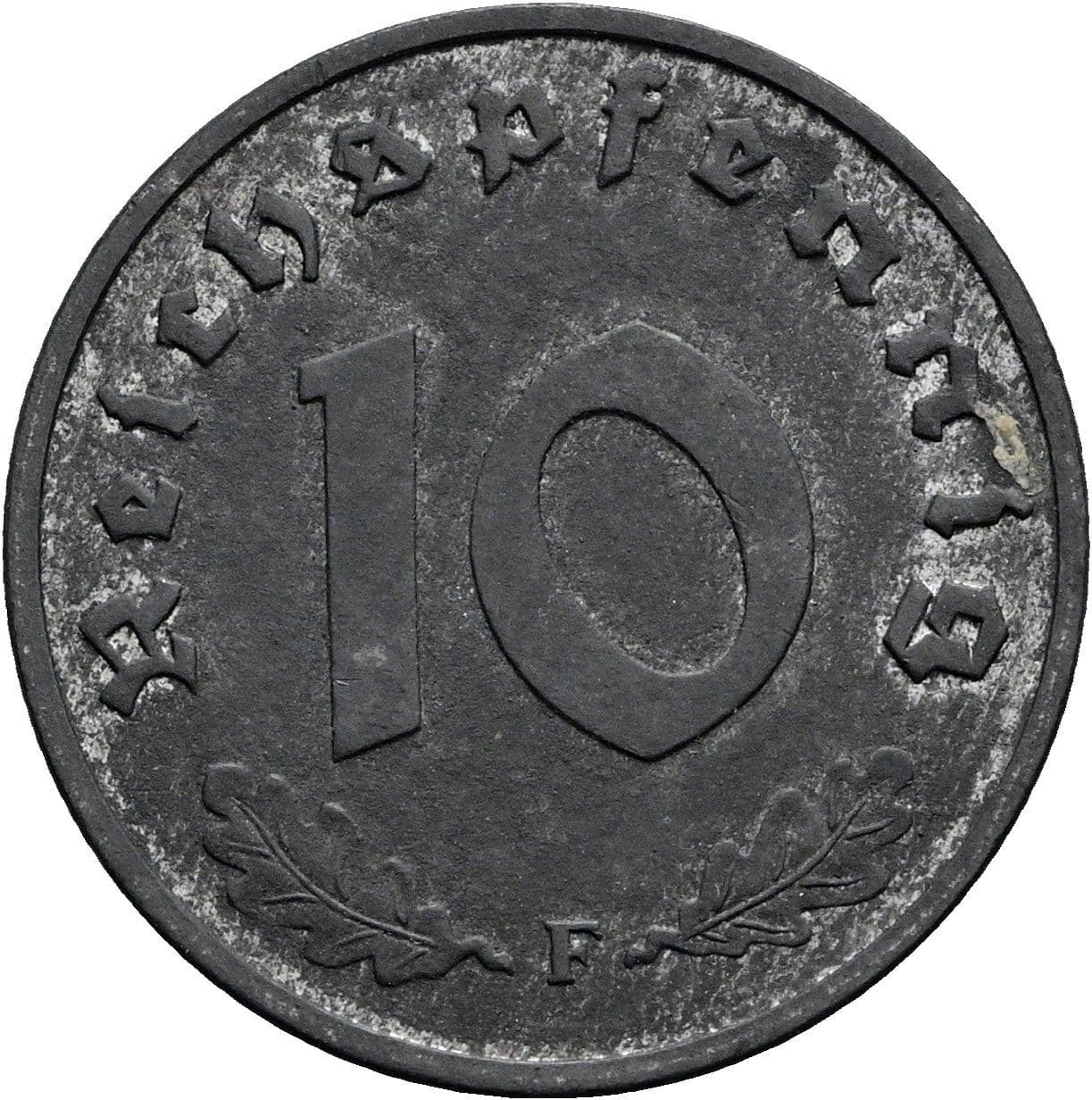 10 Reichspfennig 1948 F – Vorderseite