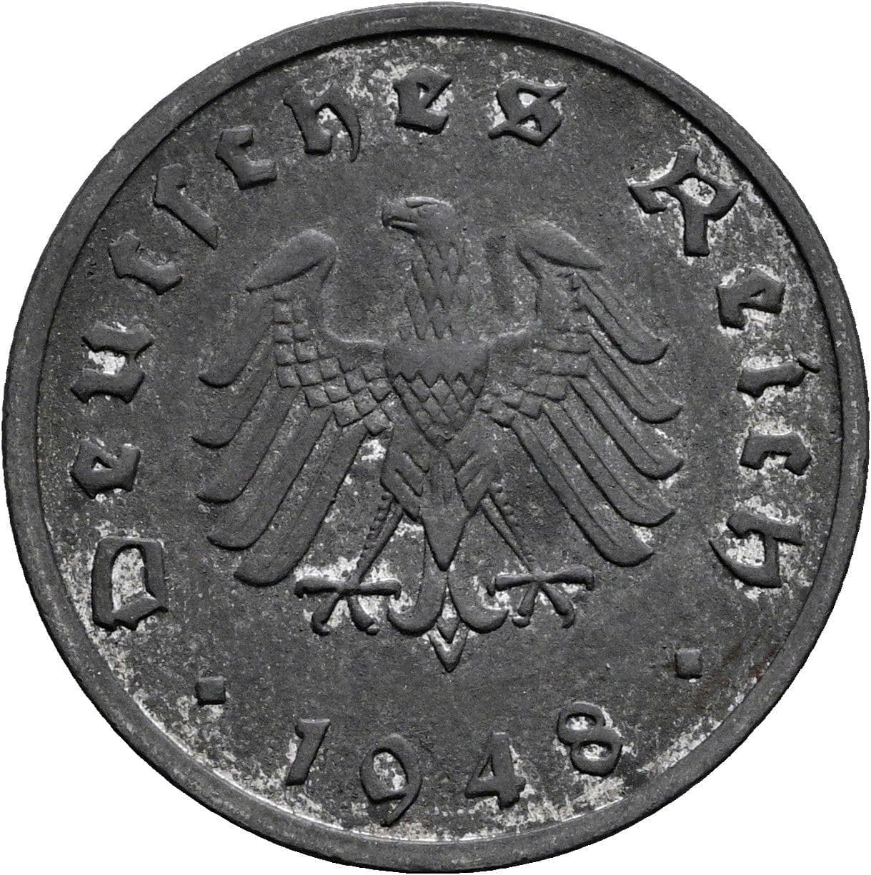 10 Reichspfennig 1948 F – Rückseite