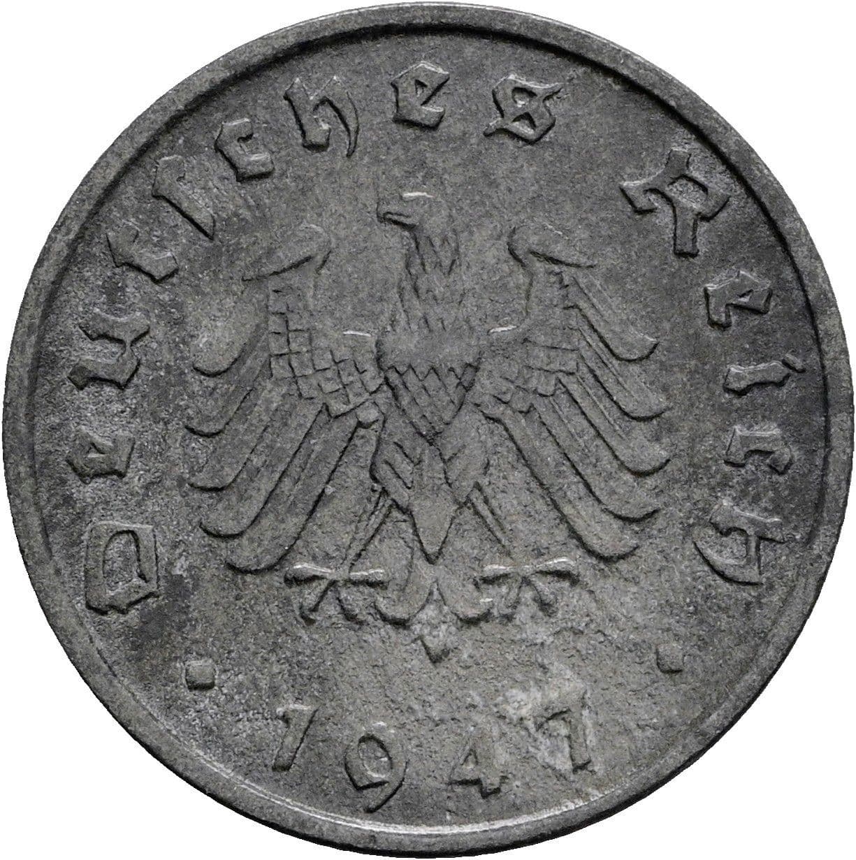 10 Reichspfennig 1947 F – Rückseite