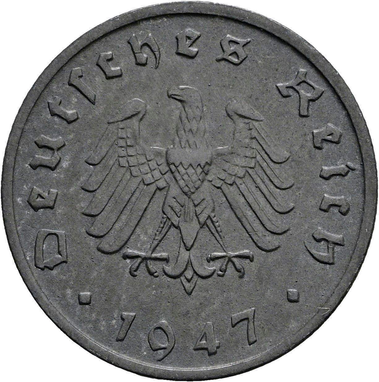 10 Reichspfennig 1947 F – Rückseite