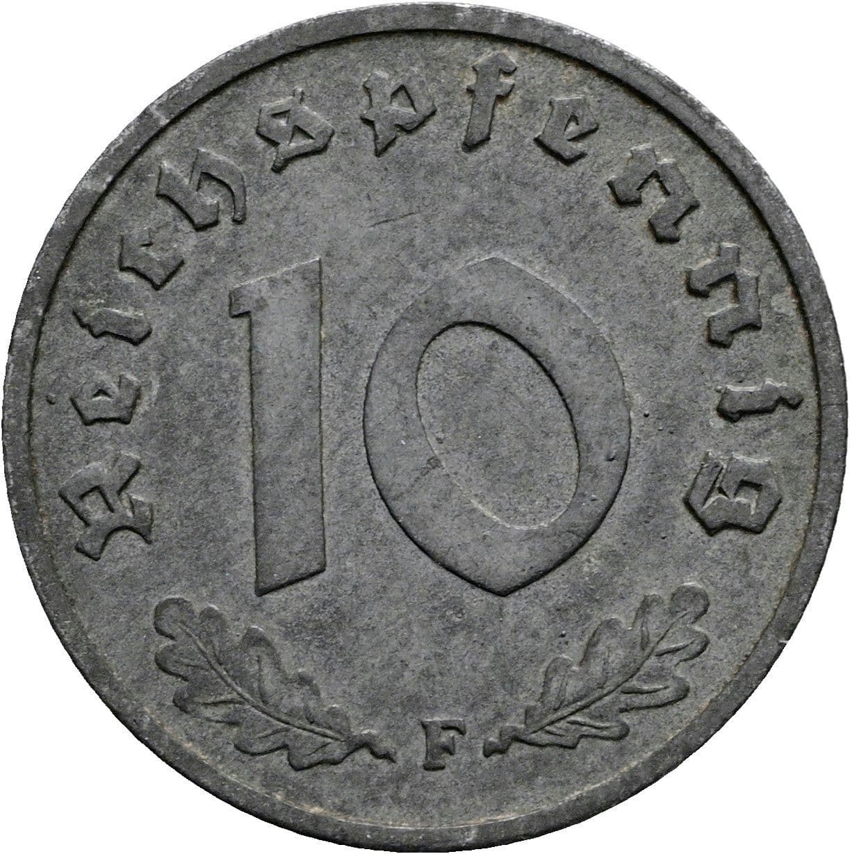 10 Reichspfennig 1946 F – Vorderseite