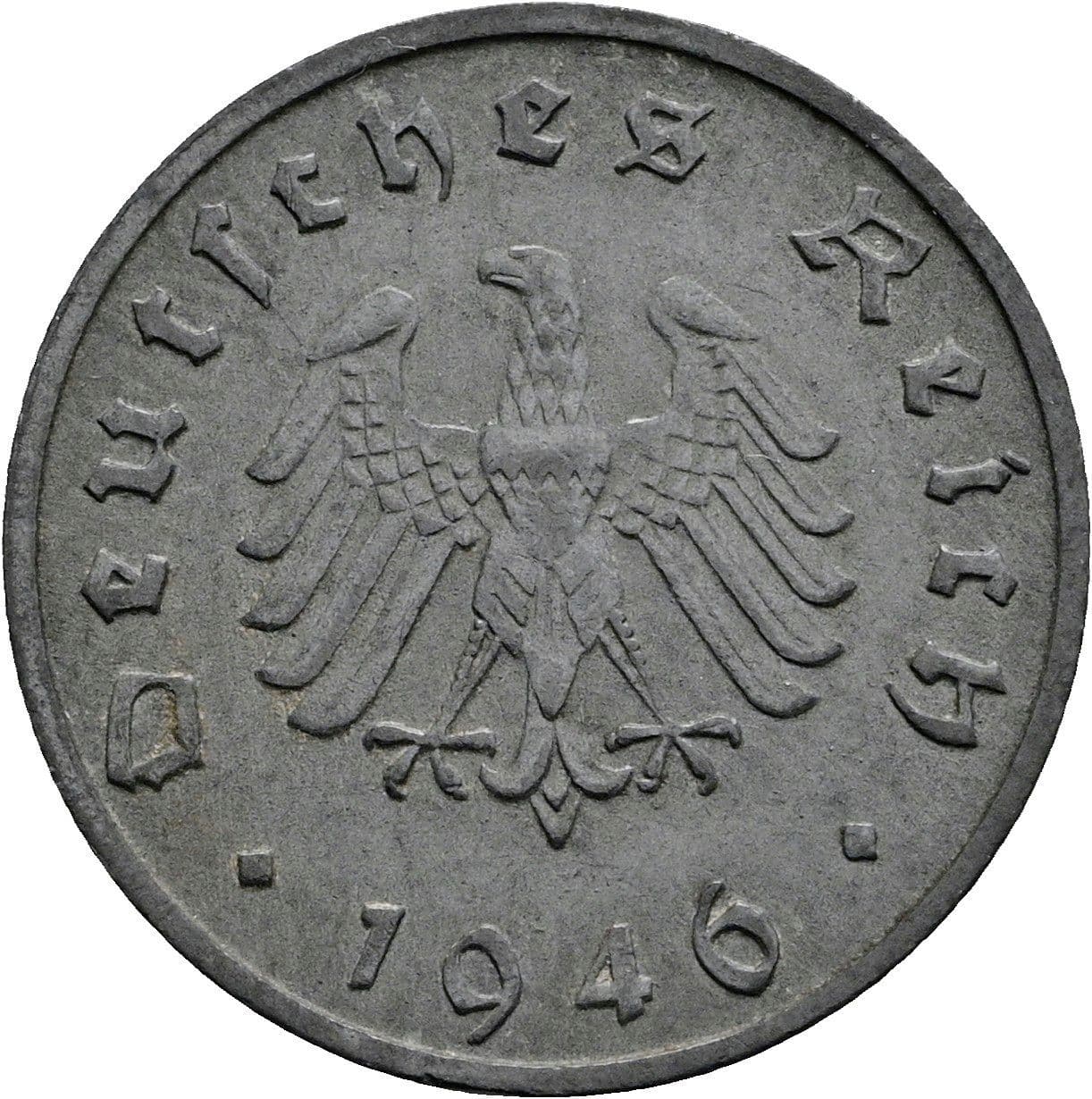 10 Reichspfennig 1946 F – Rückseite