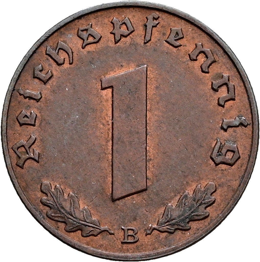 1 Reichspfennig 1939 B – Vorderseite